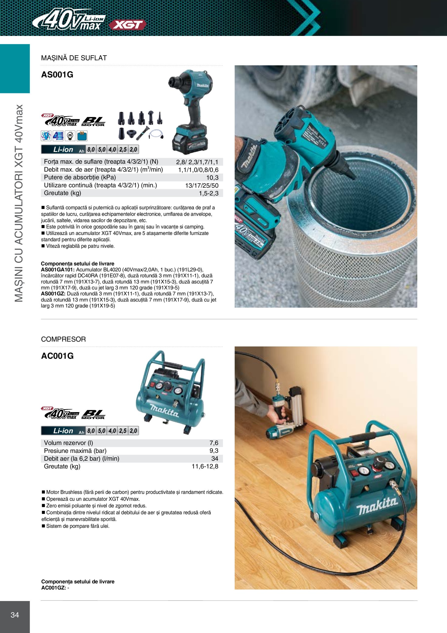 makita - Catalog Makita - Catalog Mașini Profesionale 2025 valabil din 01.01. - 31.12. - page: 34