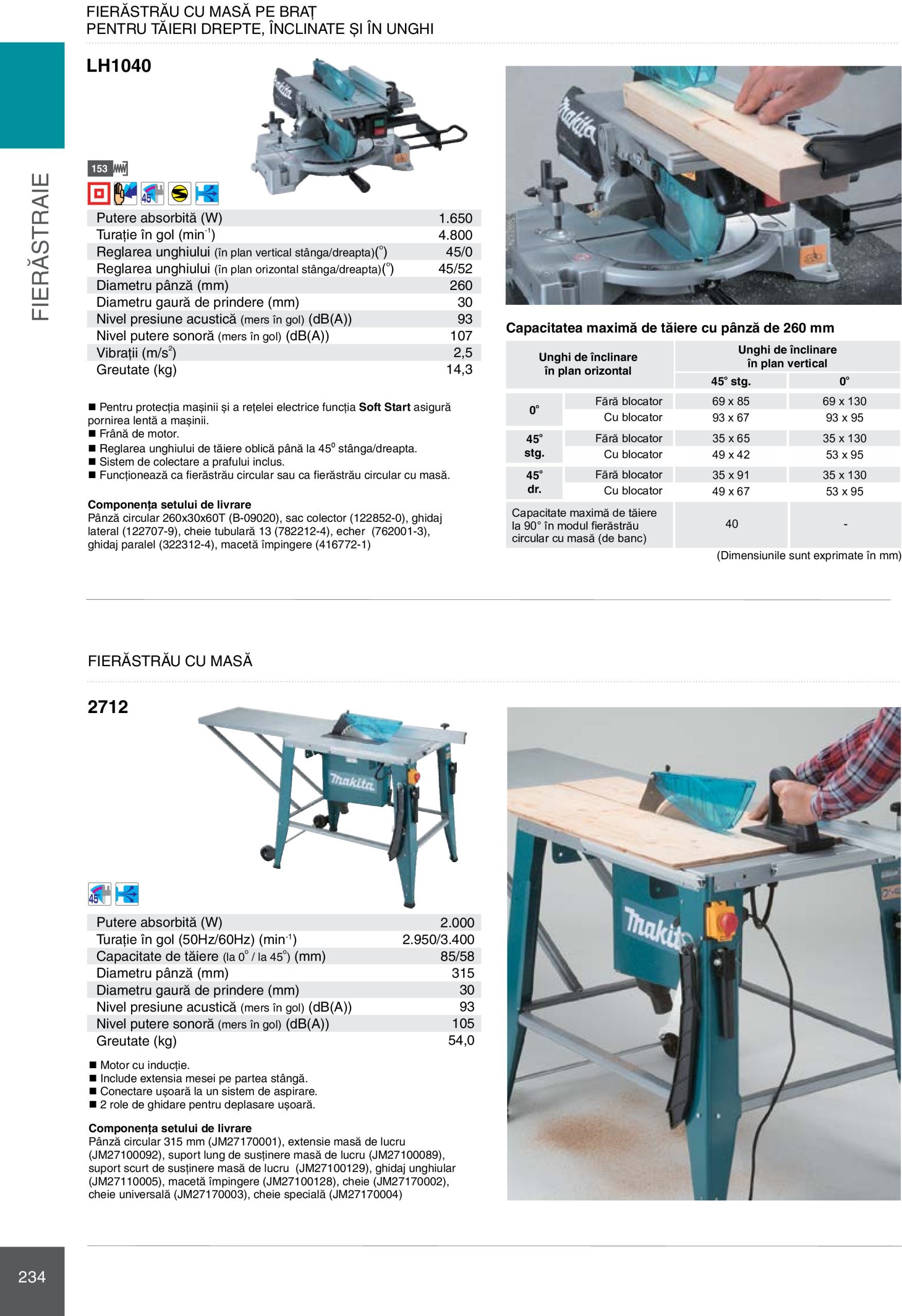 makita - Catalog Makita - Catalog Mașini Profesionale 2025 valabil din 01.01. - 31.12. - page: 234