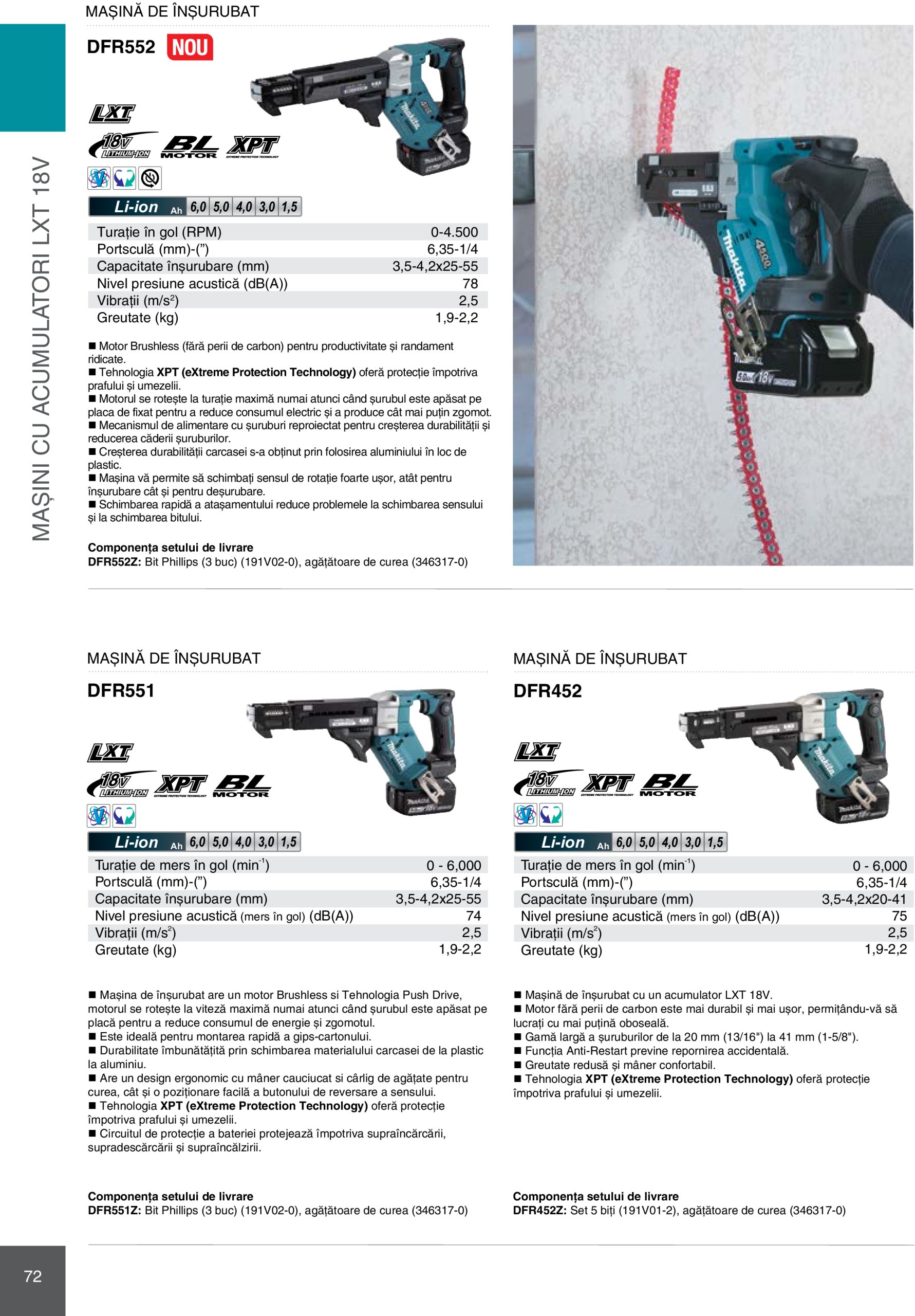 makita - Catalog Makita - Catalog Mașini Profesionale 2025 valabil din 01.01. - 31.12. - page: 72