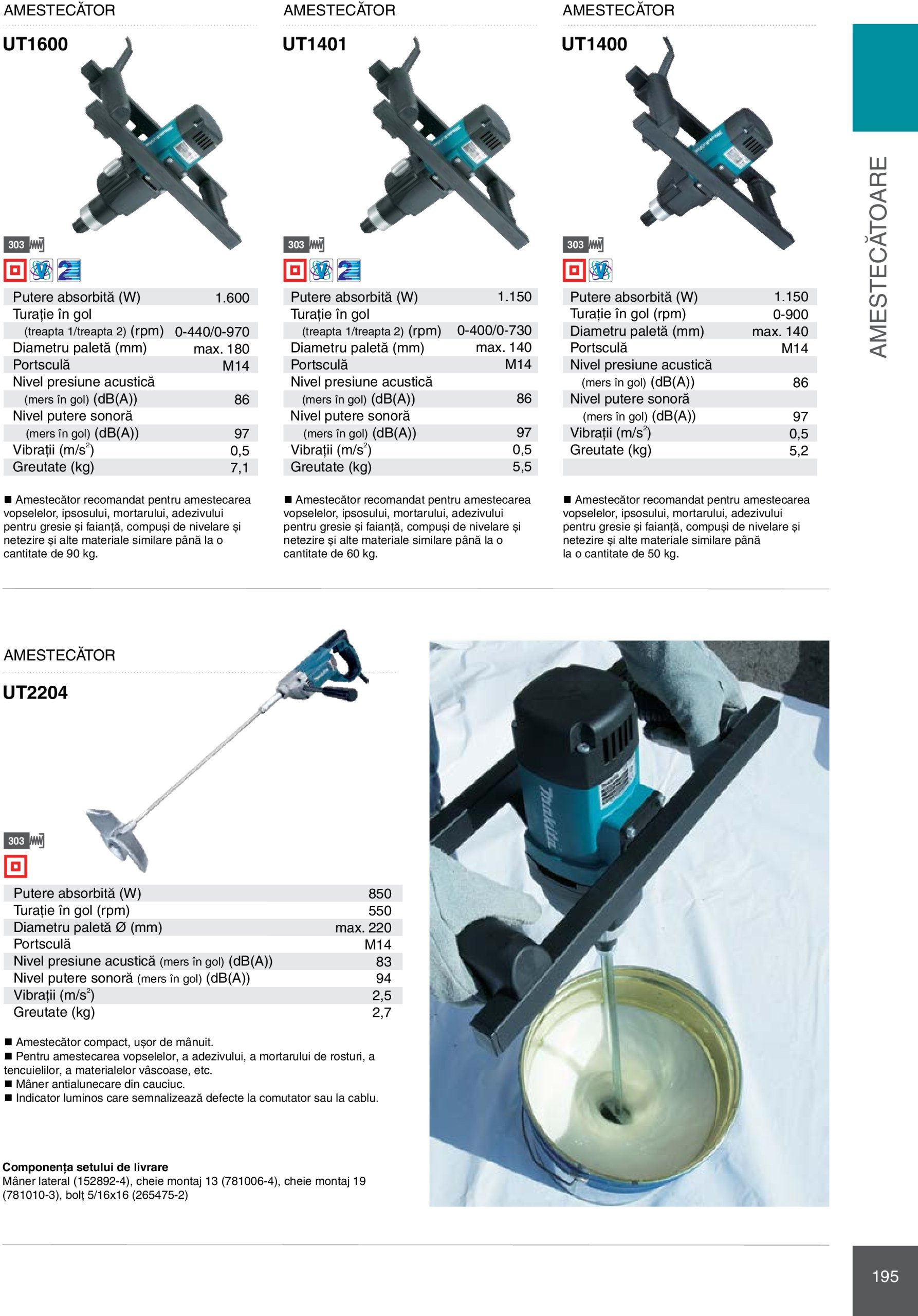 makita - Catalog Makita - Catalog Mașini Profesionale 2025 valabil din 01.01. - 31.12. - page: 195