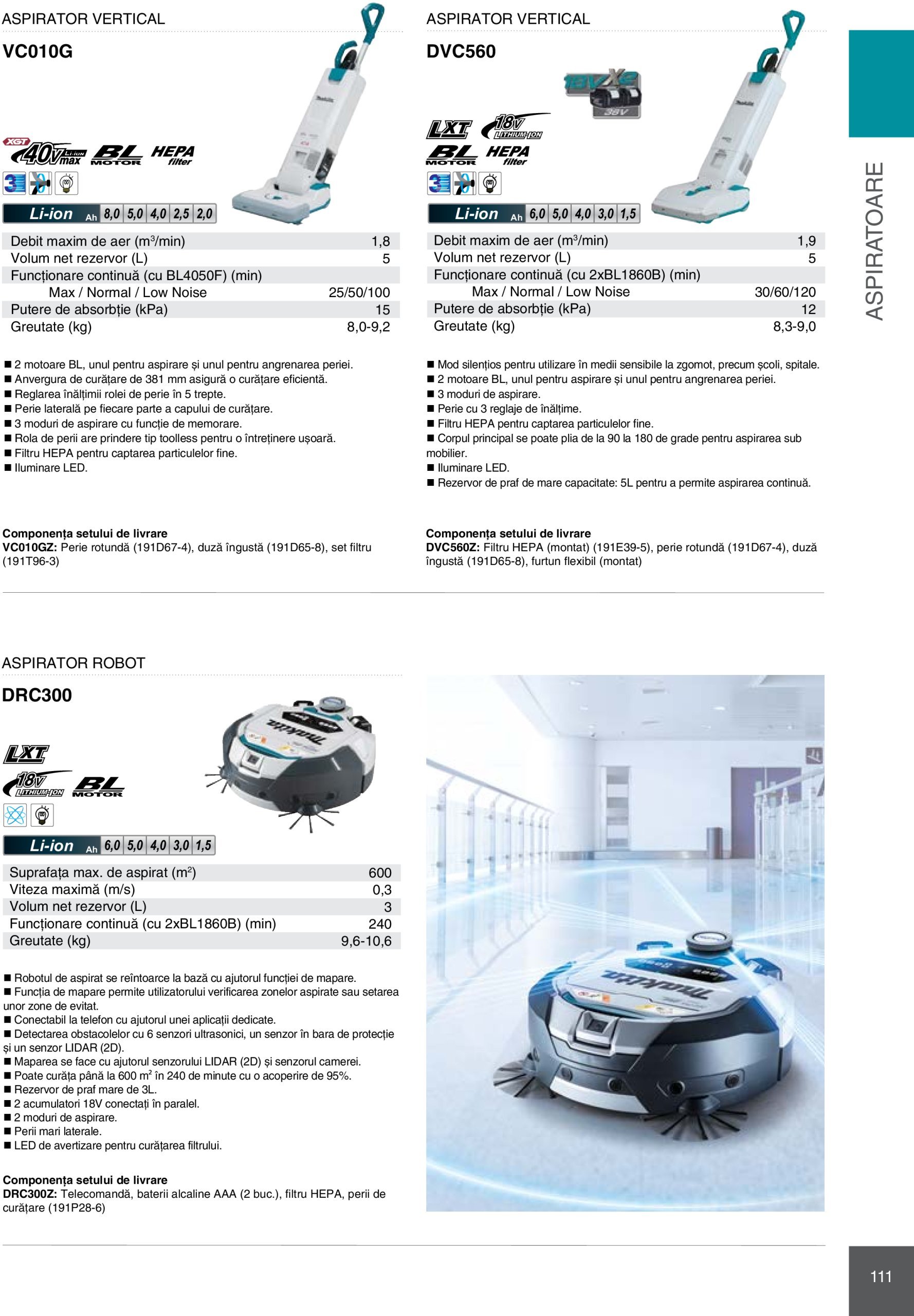 makita - Catalog Makita - Catalog Mașini Profesionale 2025 valabil din 01.01. - 31.12. - page: 111