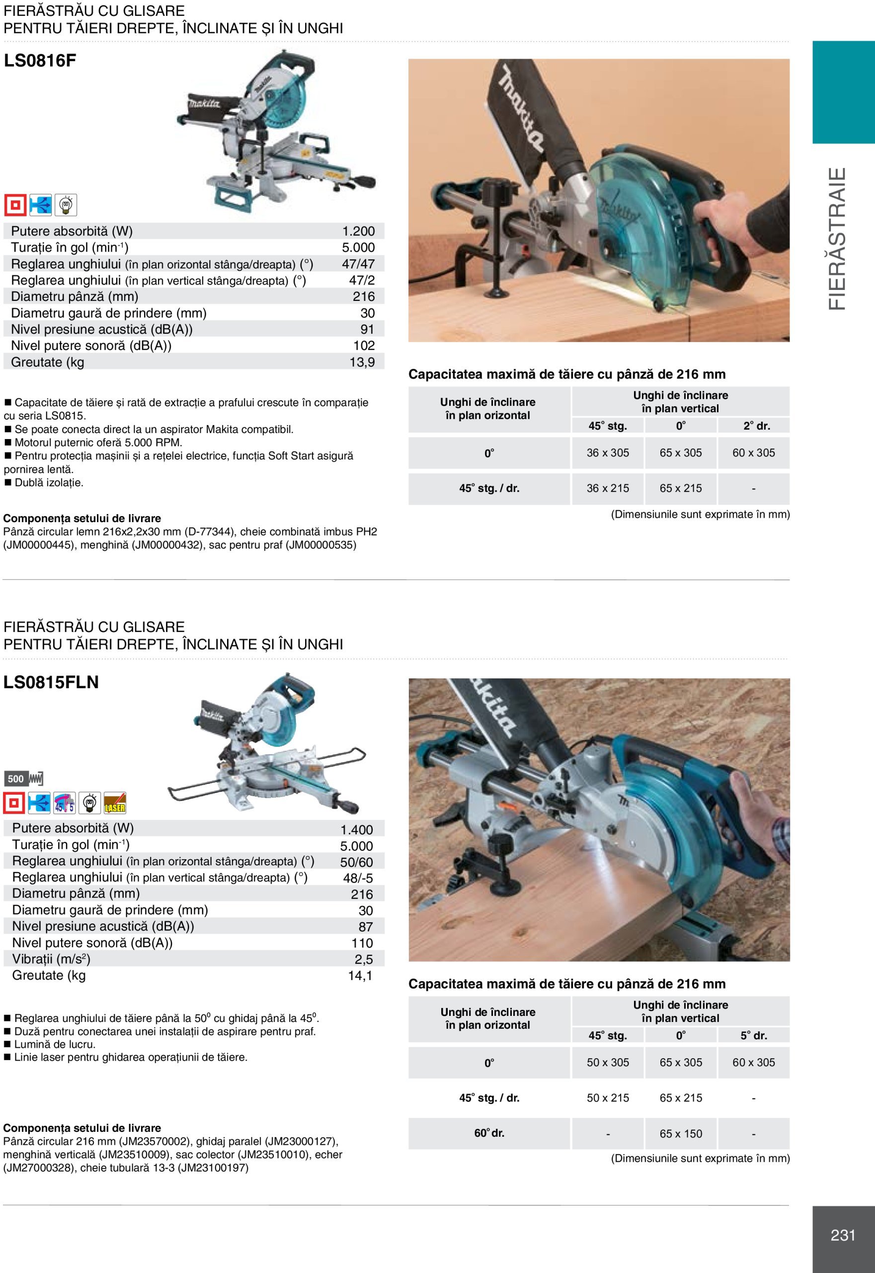 makita - Catalog Makita - Catalog Mașini Profesionale 2025 valabil din 01.01. - 31.12. - page: 231