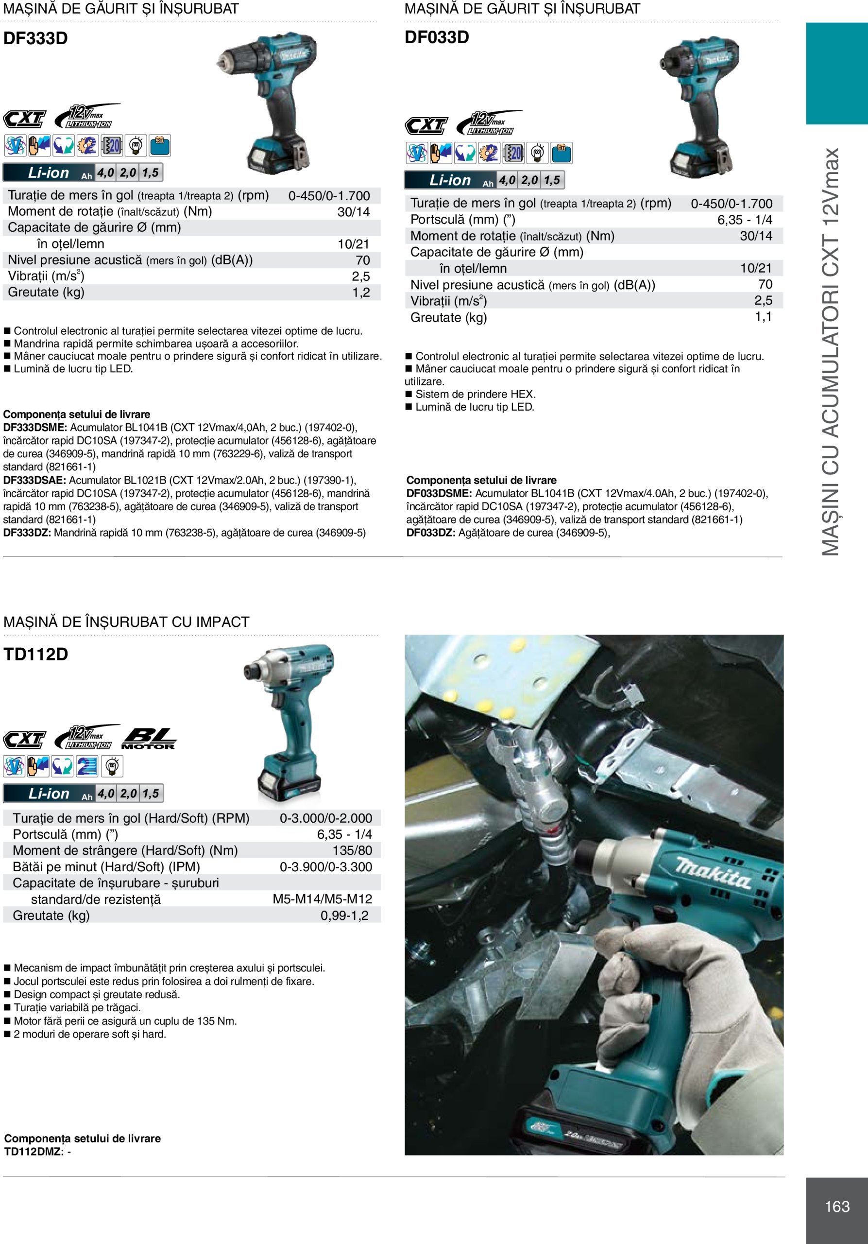 makita - Catalog Makita - Catalog Mașini Profesionale 2025 valabil din 01.01. - 31.12. - page: 163