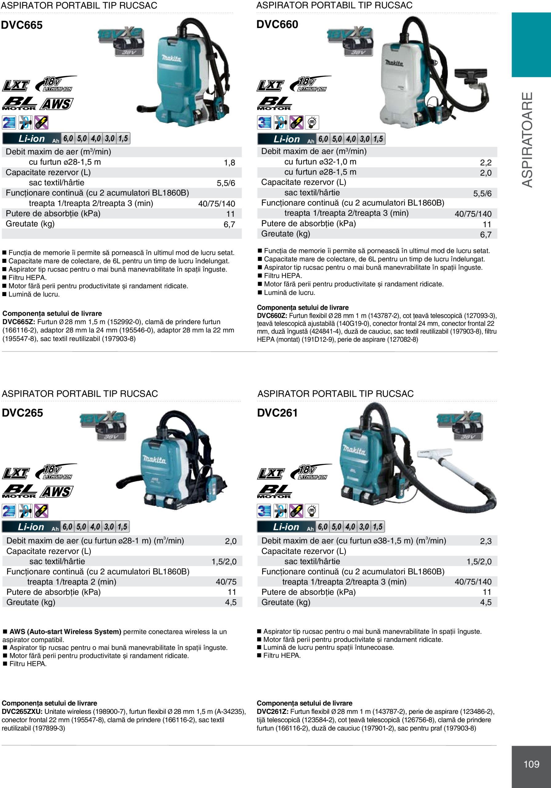 makita - Catalog Makita - Catalog Mașini Profesionale 2025 valabil din 01.01. - 31.12. - page: 109