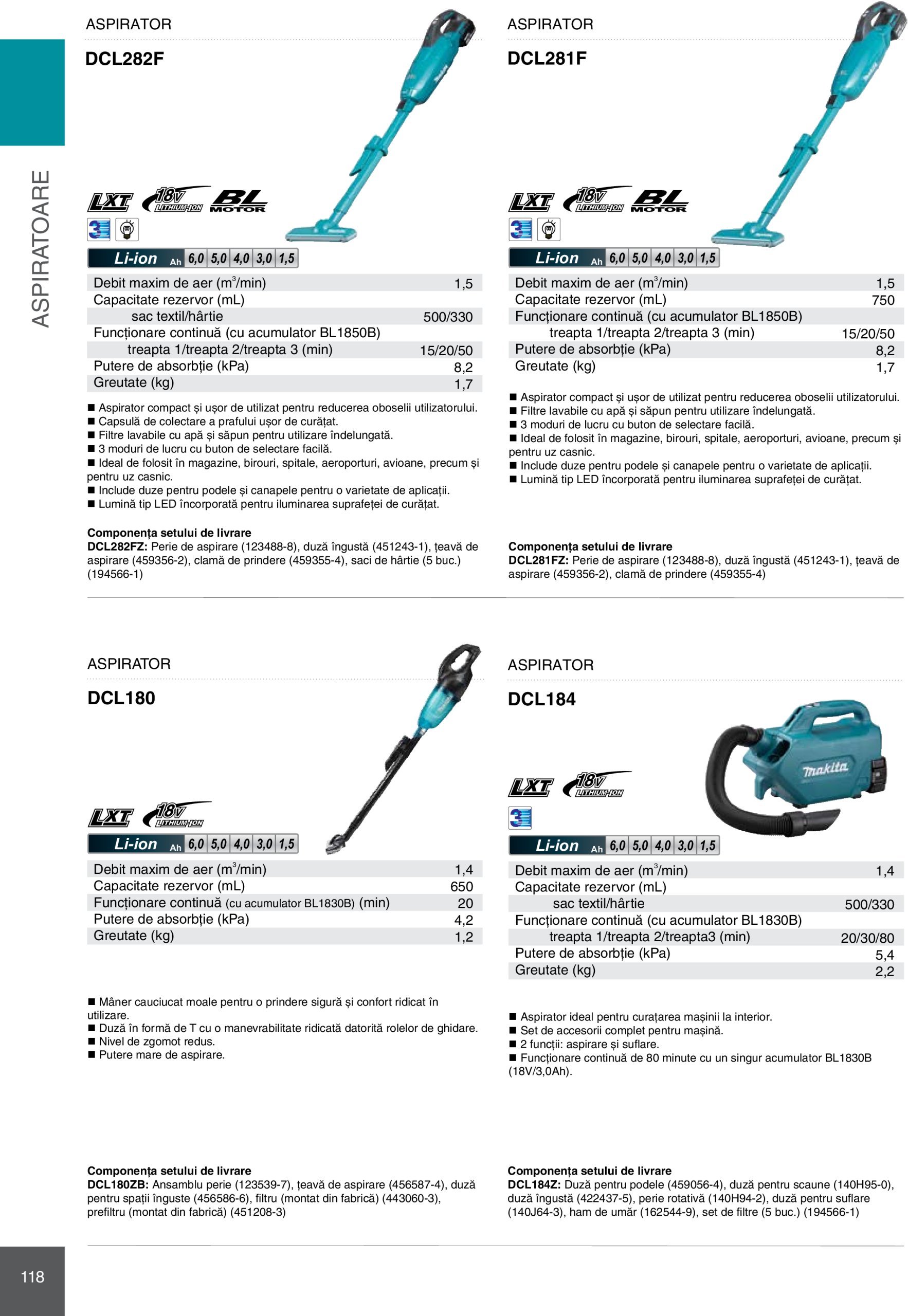 makita - Catalog Makita - Catalog Mașini Profesionale 2025 valabil din 01.01. - 31.12. - page: 118