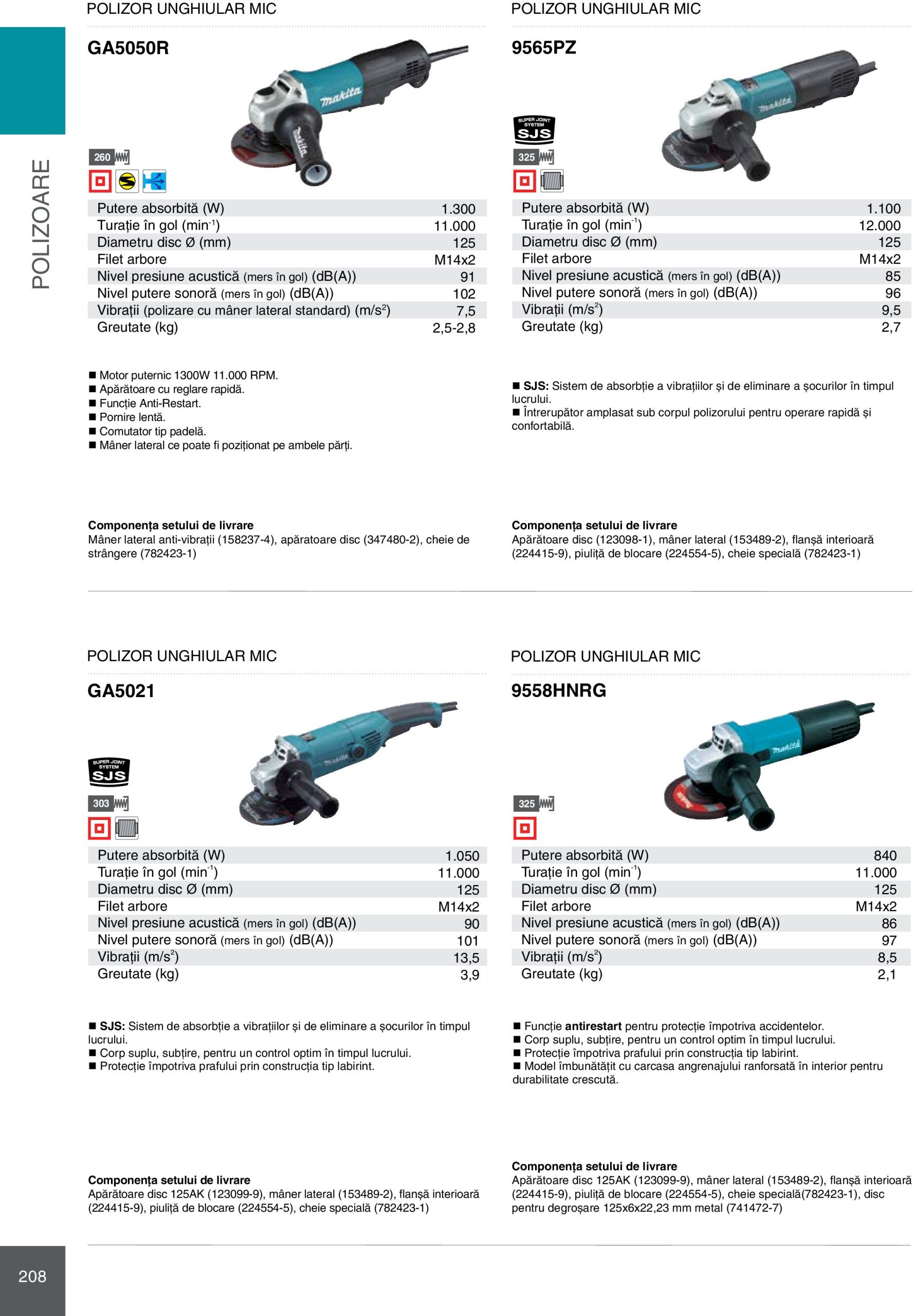 makita - Catalog Makita - Catalog Mașini Profesionale 2025 valabil din 01.01. - 31.12. - page: 208