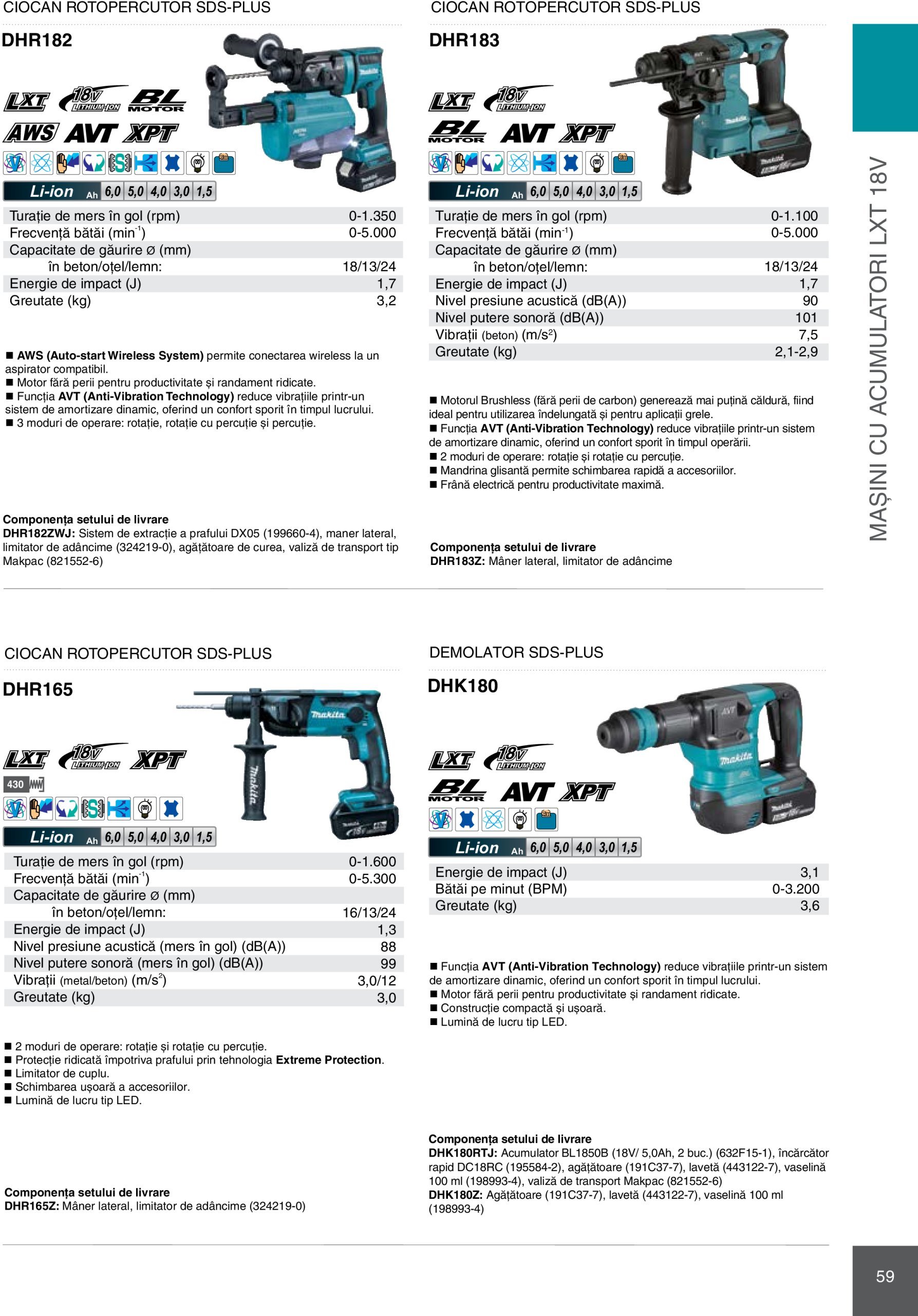 makita - Catalog Makita - Catalog Mașini Profesionale 2025 valabil din 01.01. - 31.12. - page: 59