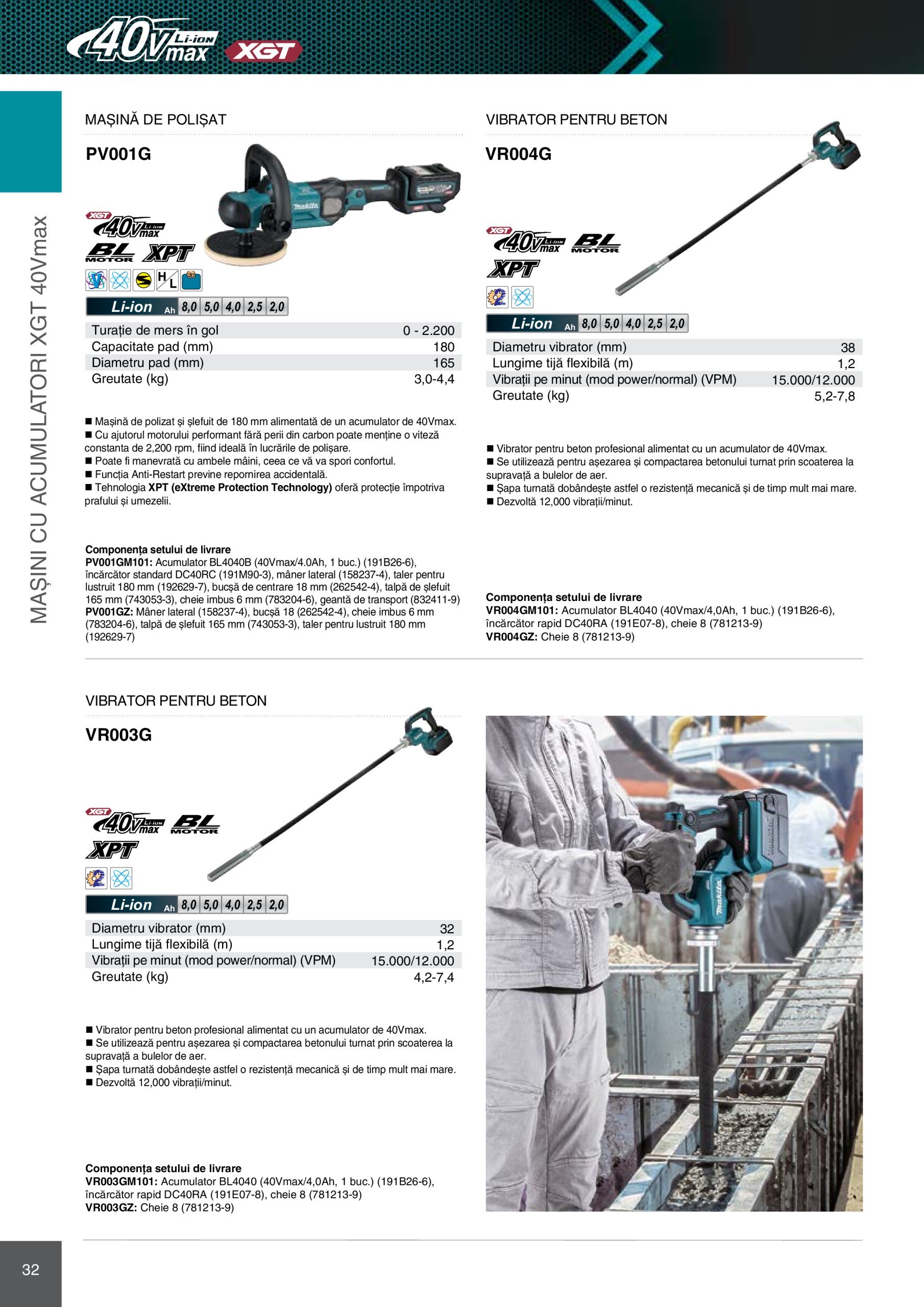 makita - Catalog Makita - Catalog Mașini Profesionale 2025 valabil din 01.01. - 31.12. - page: 32