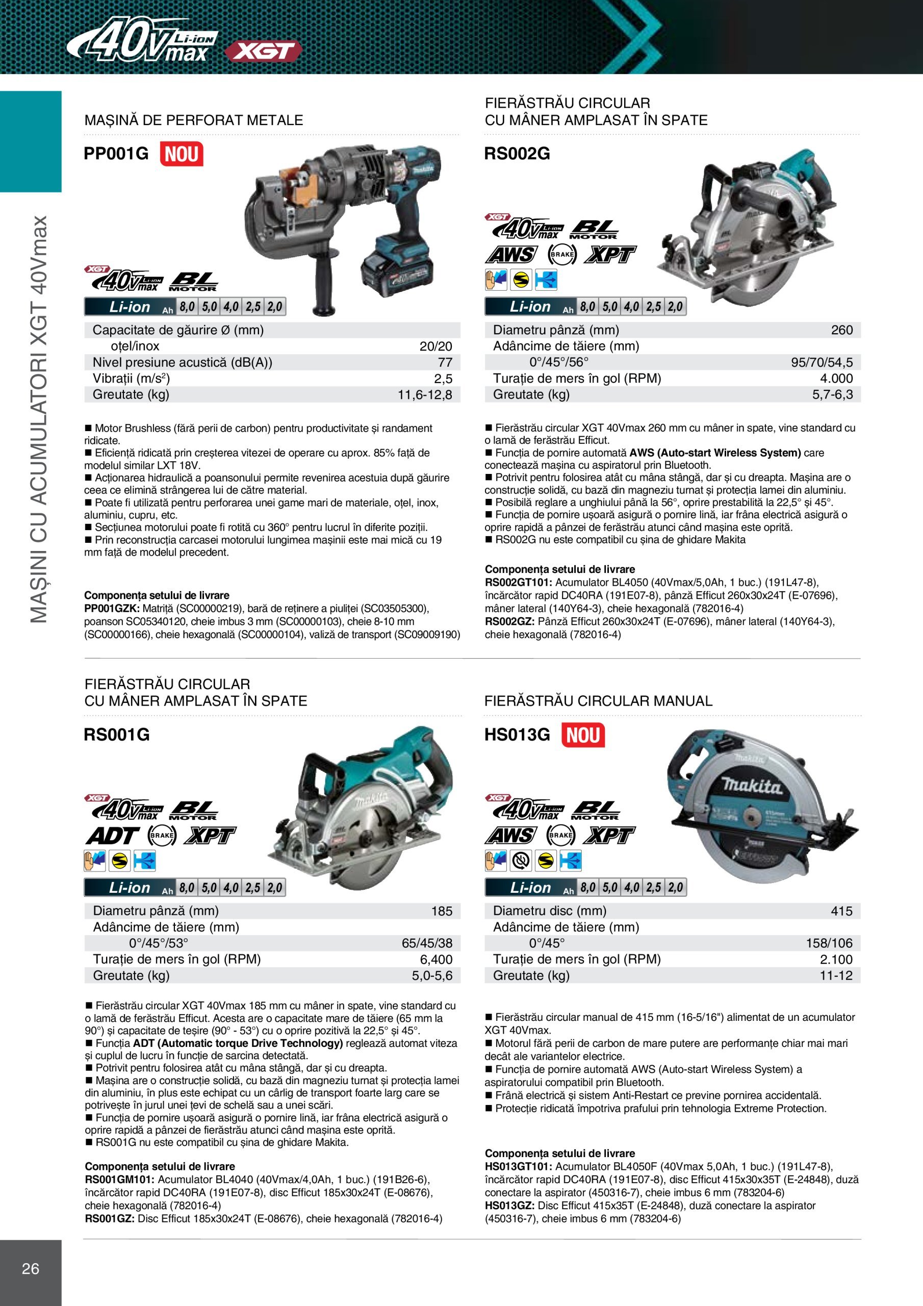 makita - Catalog Makita - Catalog Mașini Profesionale 2025 valabil din 01.01. - 31.12. - page: 26