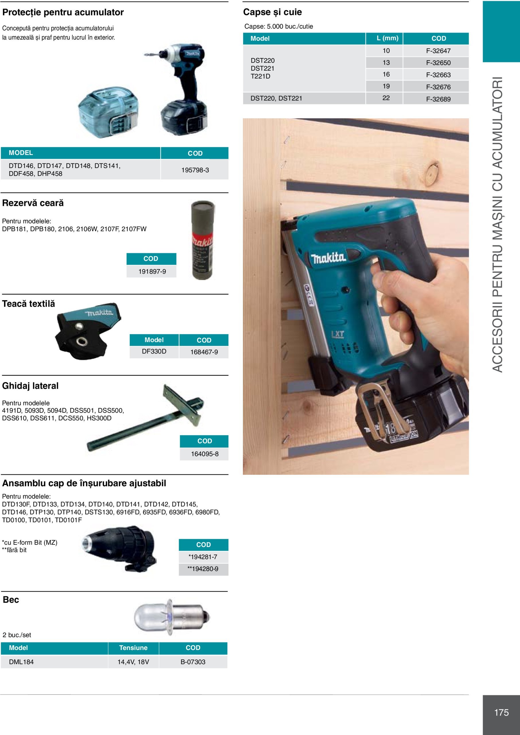 makita - Catalog Makita - Catalog Mașini Profesionale 2025 valabil din 01.01. - 31.12. - page: 175