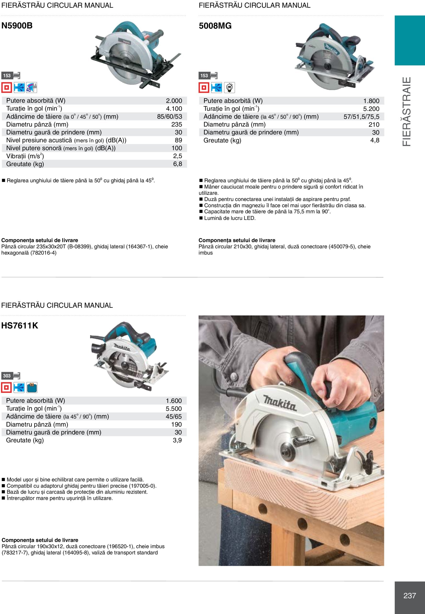 makita - Catalog Makita - Catalog Mașini Profesionale 2025 valabil din 01.01. - 31.12. - page: 237