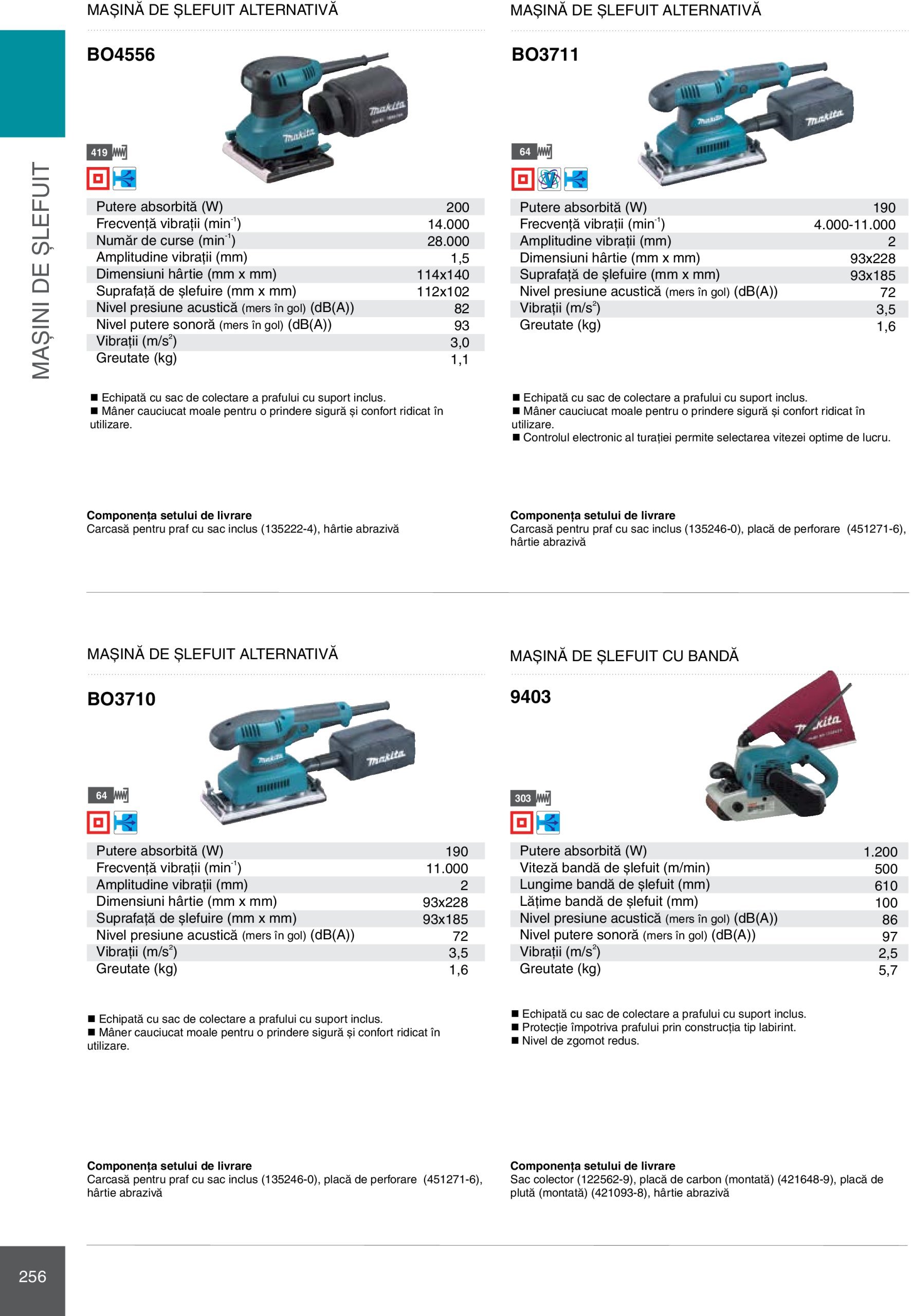 makita - Catalog Makita - Catalog Mașini Profesionale 2025 valabil din 01.01. - 31.12. - page: 256