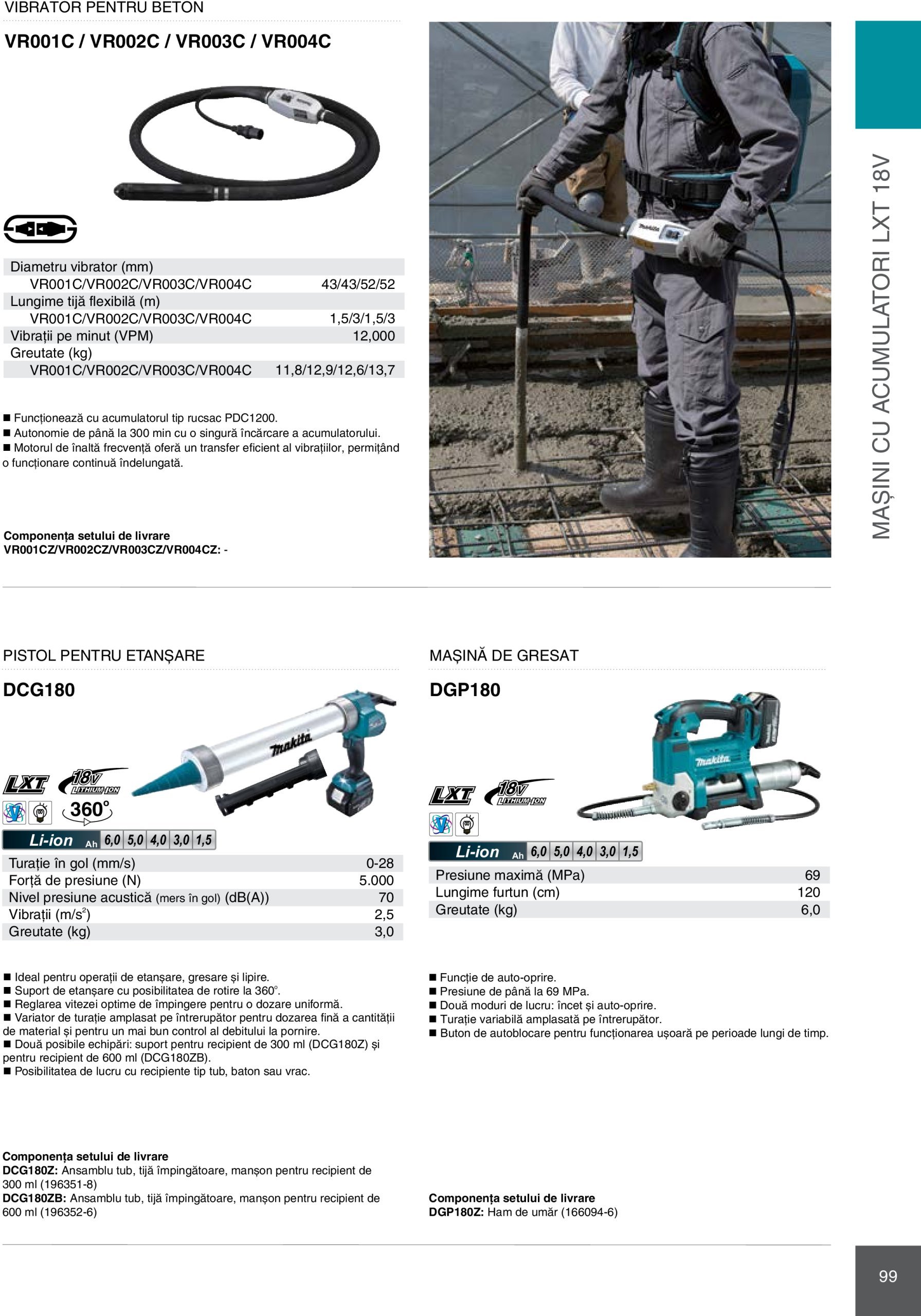 makita - Catalog Makita - Catalog Mașini Profesionale 2025 valabil din 01.01. - 31.12. - page: 99