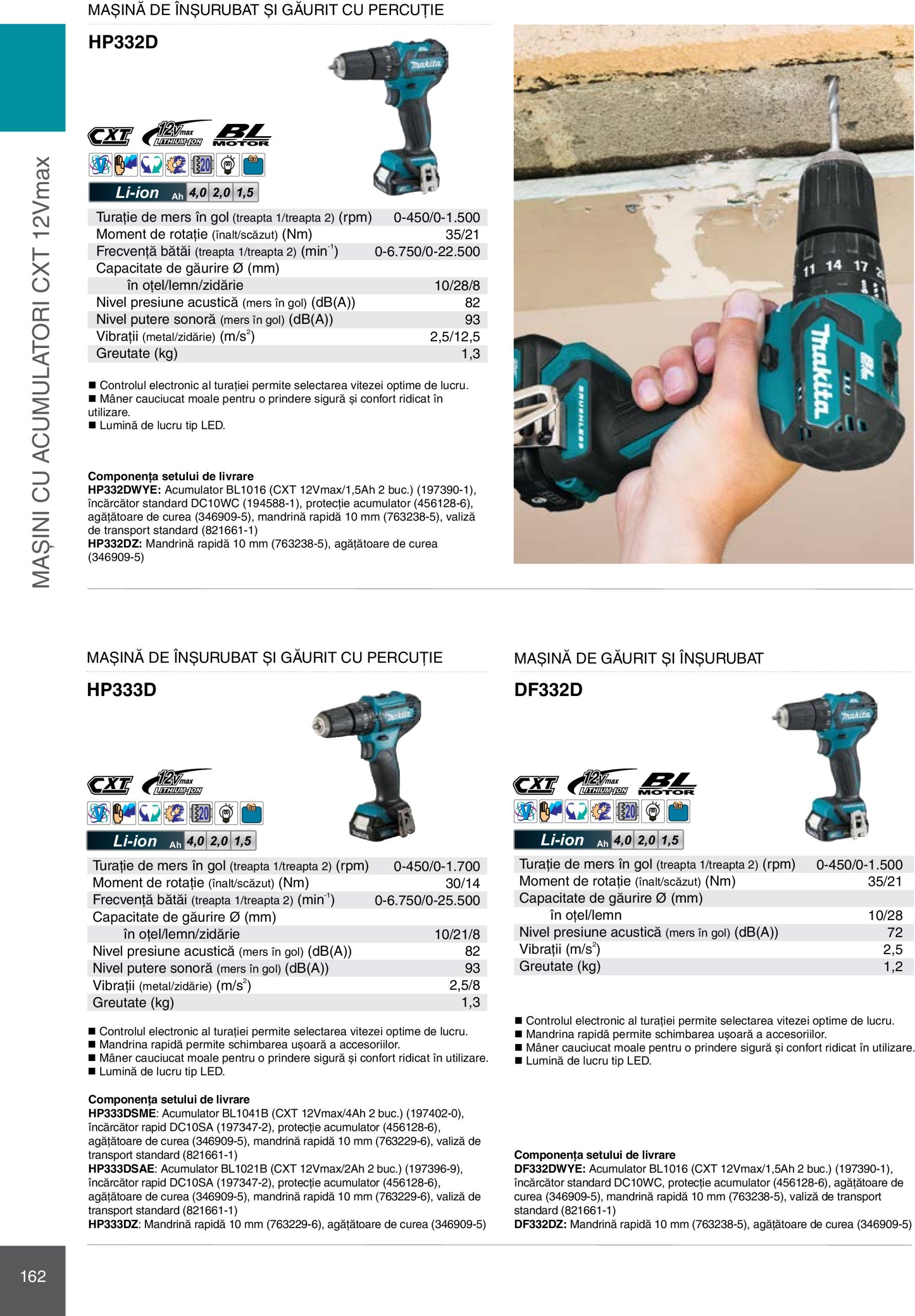 makita - Catalog Makita - Catalog Mașini Profesionale 2025 valabil din 01.01. - 31.12. - page: 162