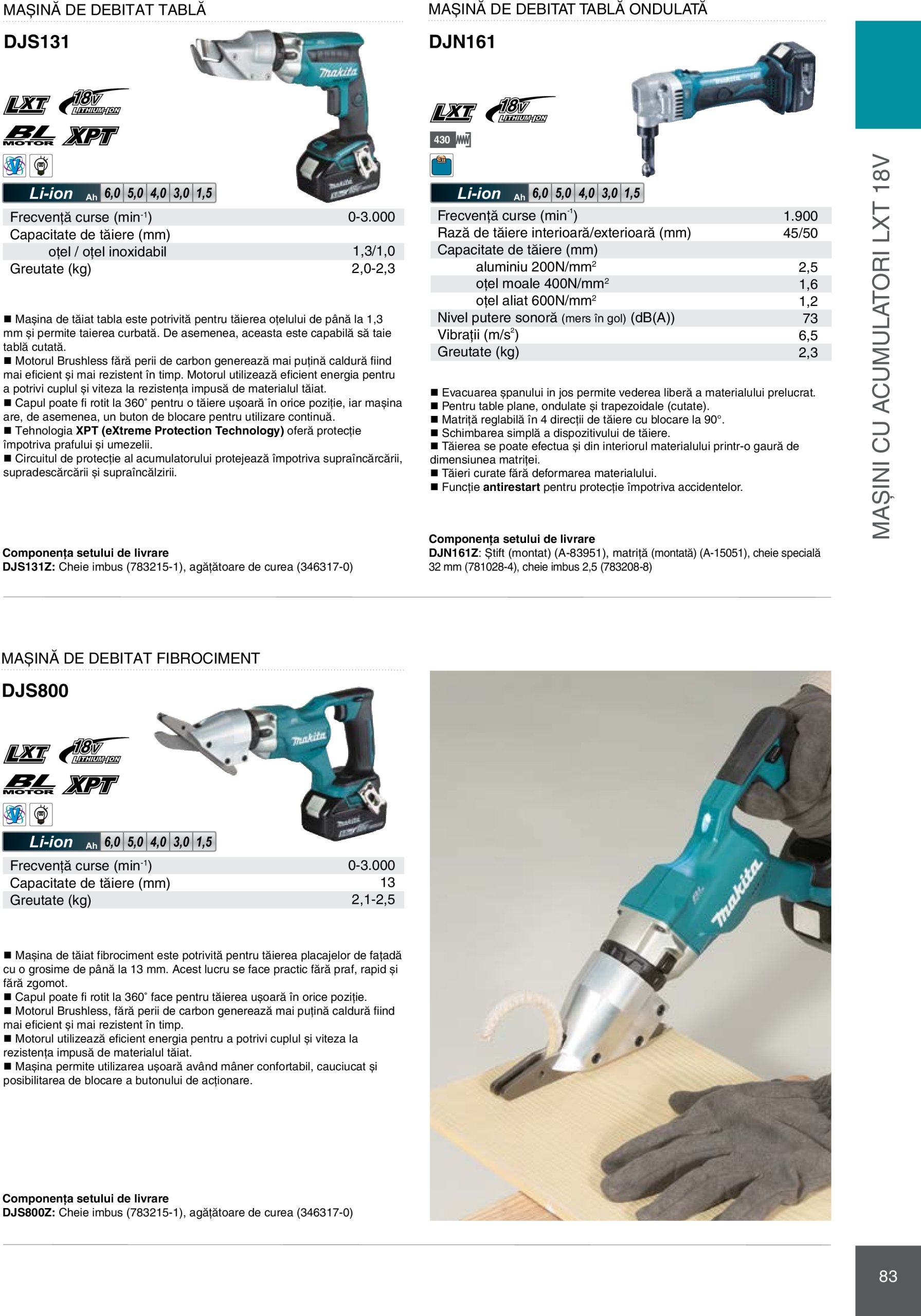 makita - Catalog Makita - Catalog Mașini Profesionale 2025 valabil din 01.01. - 31.12. - page: 83