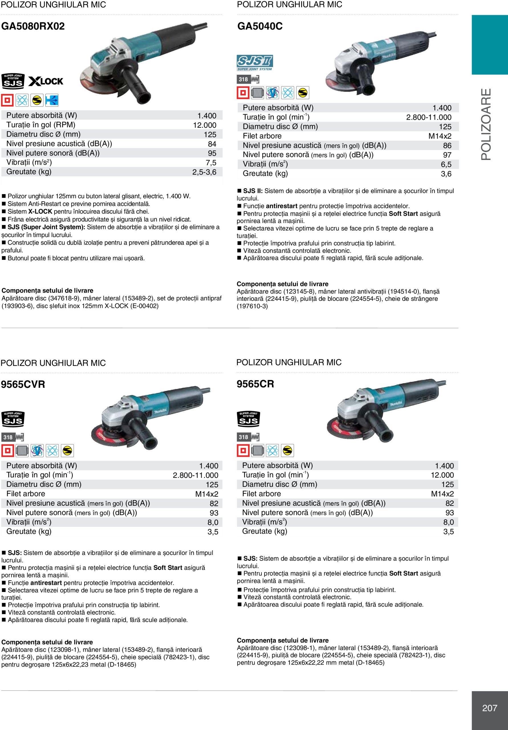 makita - Catalog Makita - Catalog Mașini Profesionale 2025 valabil din 01.01. - 31.12. - page: 207