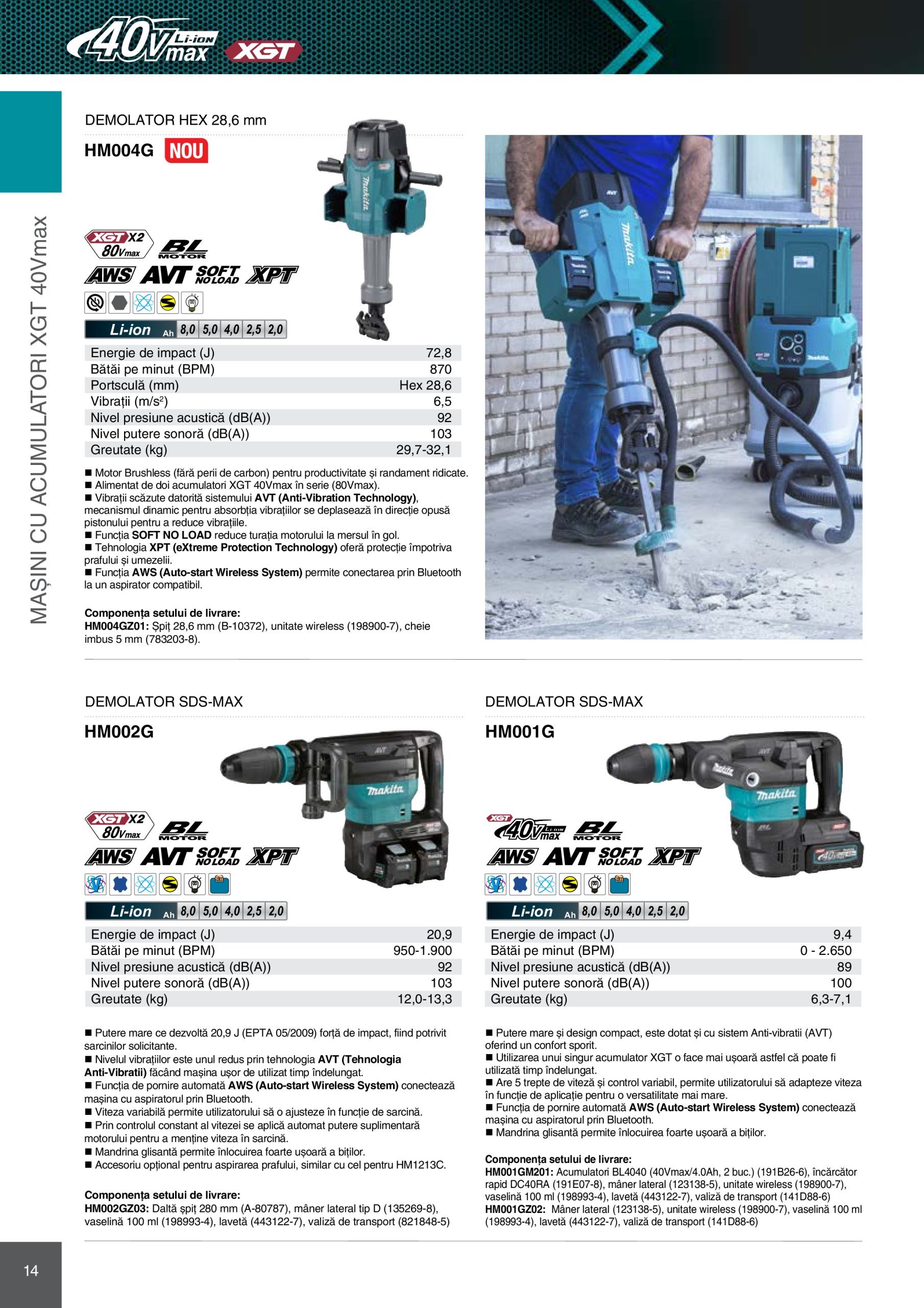 makita - Catalog Makita - Catalog Mașini Profesionale 2025 valabil din 01.01. - 31.12. - page: 14