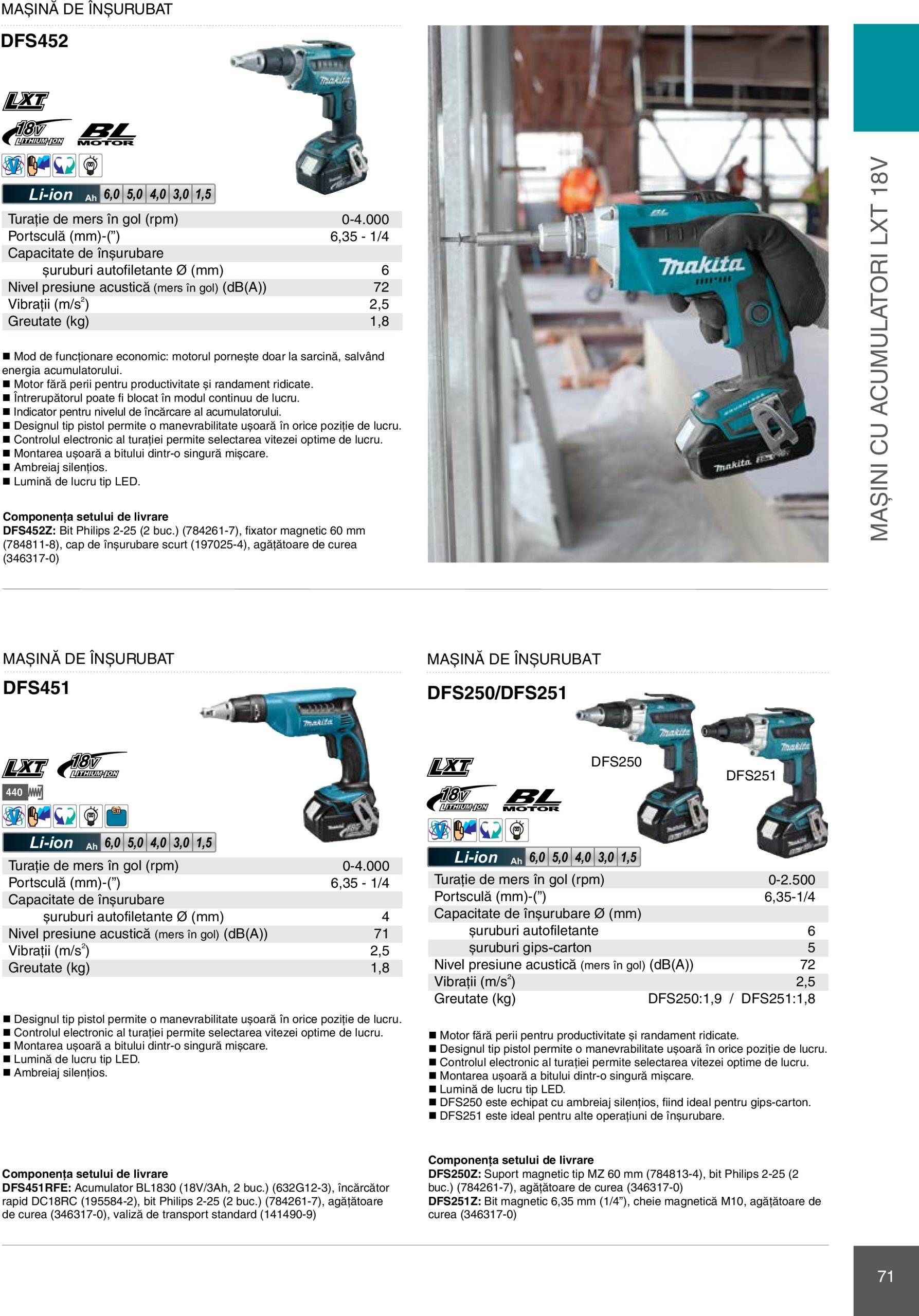 makita - Catalog Makita - Catalog Mașini Profesionale 2025 valabil din 01.01. - 31.12. - page: 71