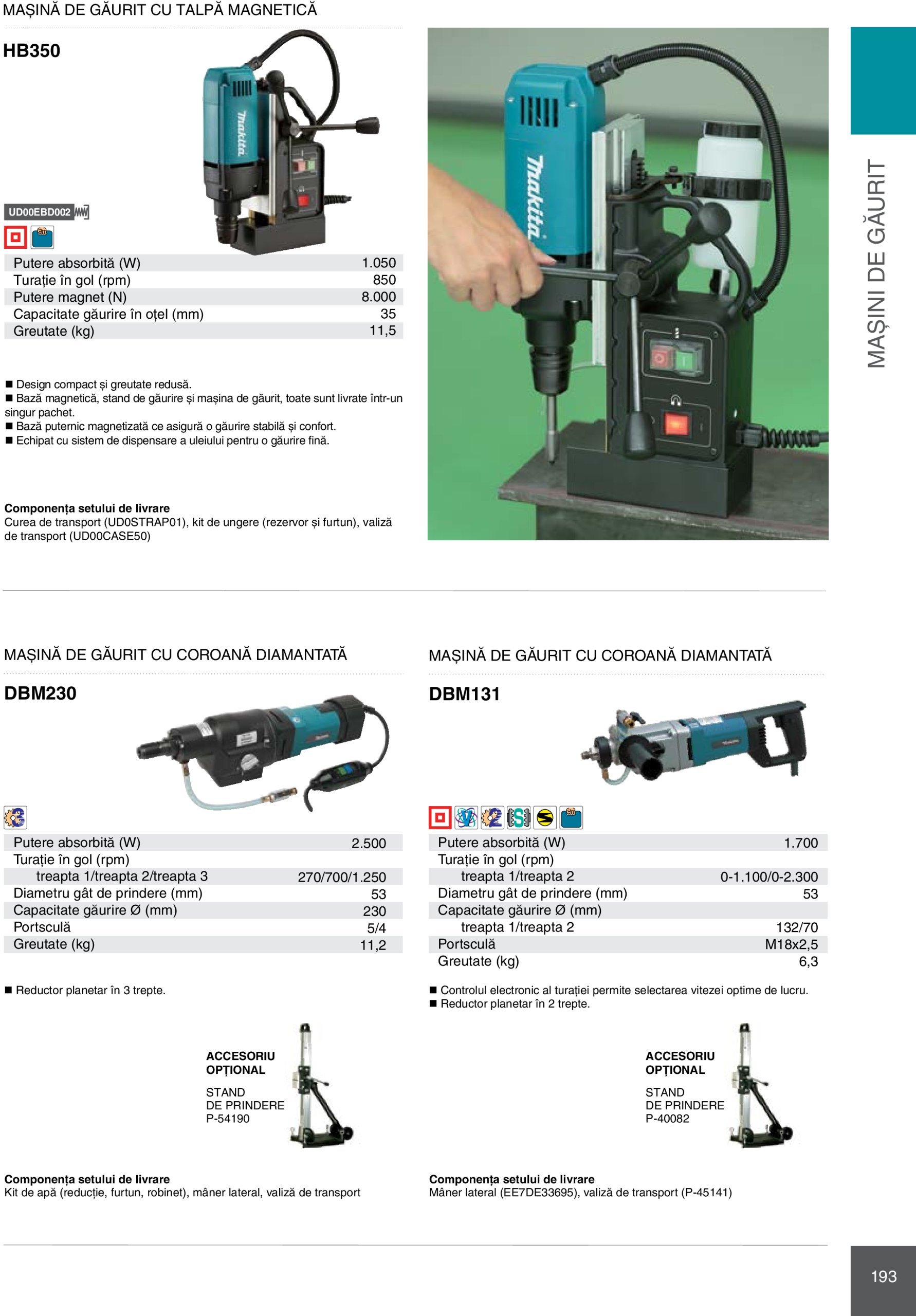 makita - Catalog Makita - Catalog Mașini Profesionale 2025 valabil din 01.01. - 31.12. - page: 193