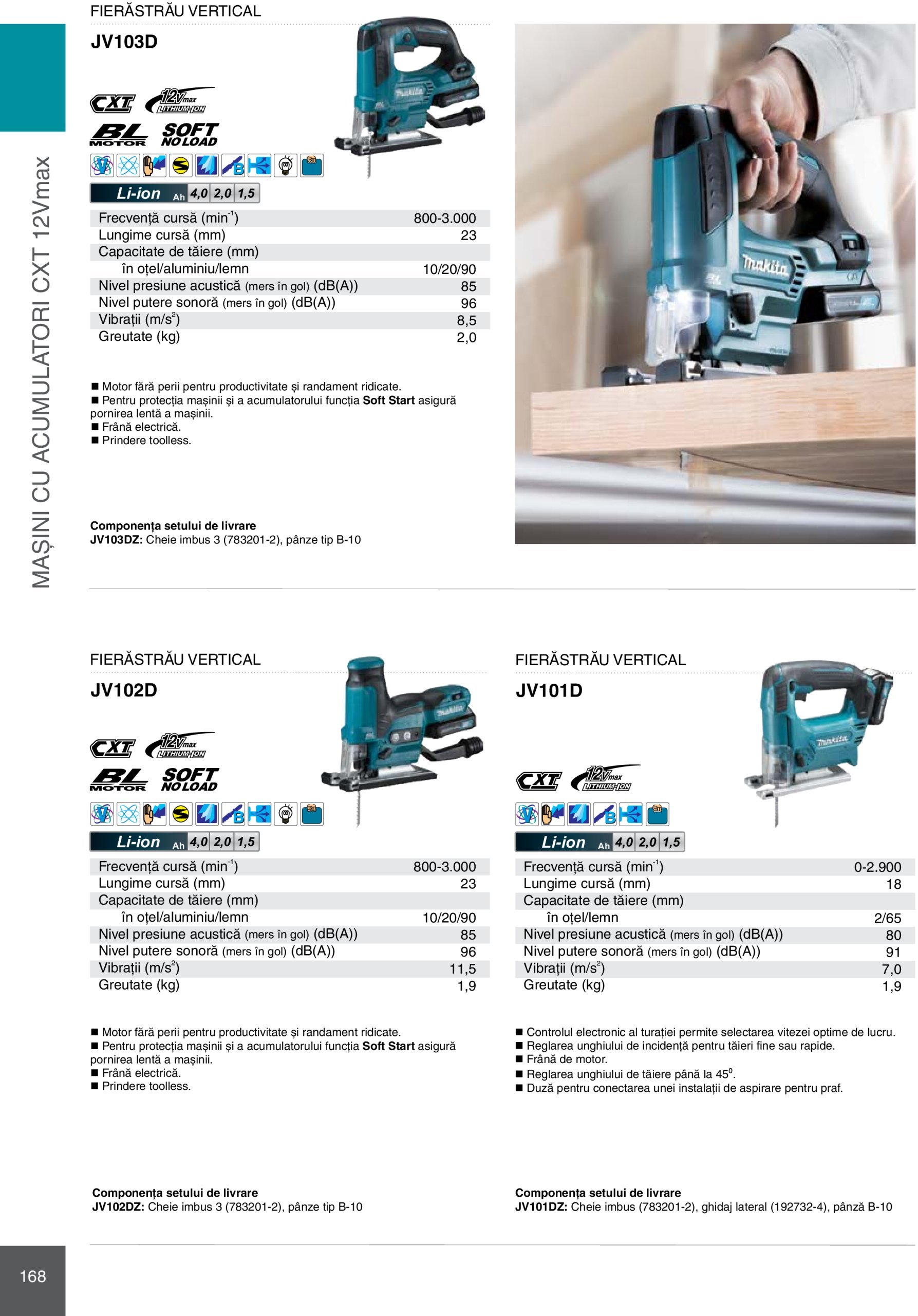 makita - Catalog Makita - Catalog Mașini Profesionale 2025 valabil din 01.01. - 31.12. - page: 168