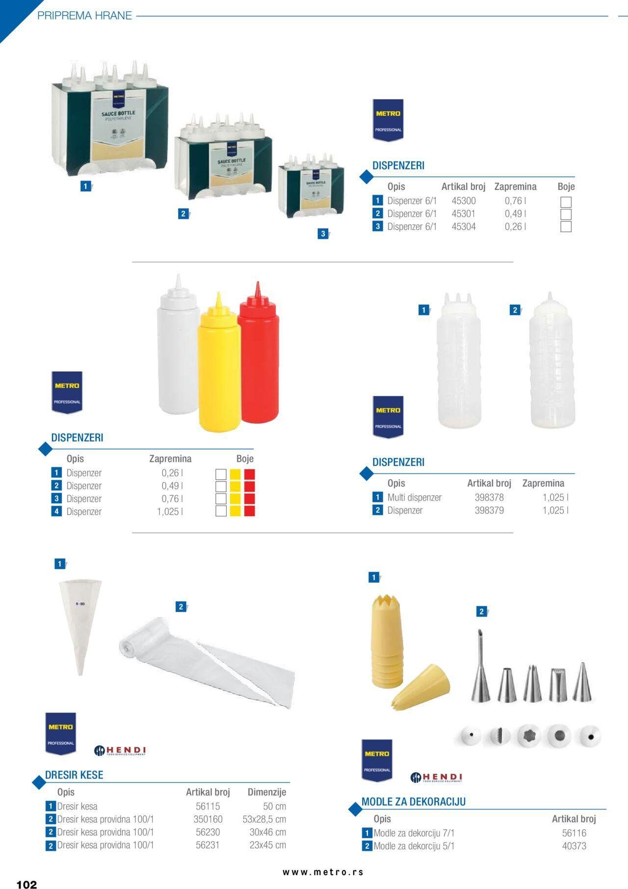 metro - Metro katalog - najnovije akcije od ponedeljka 01.01.2024 - page: 102