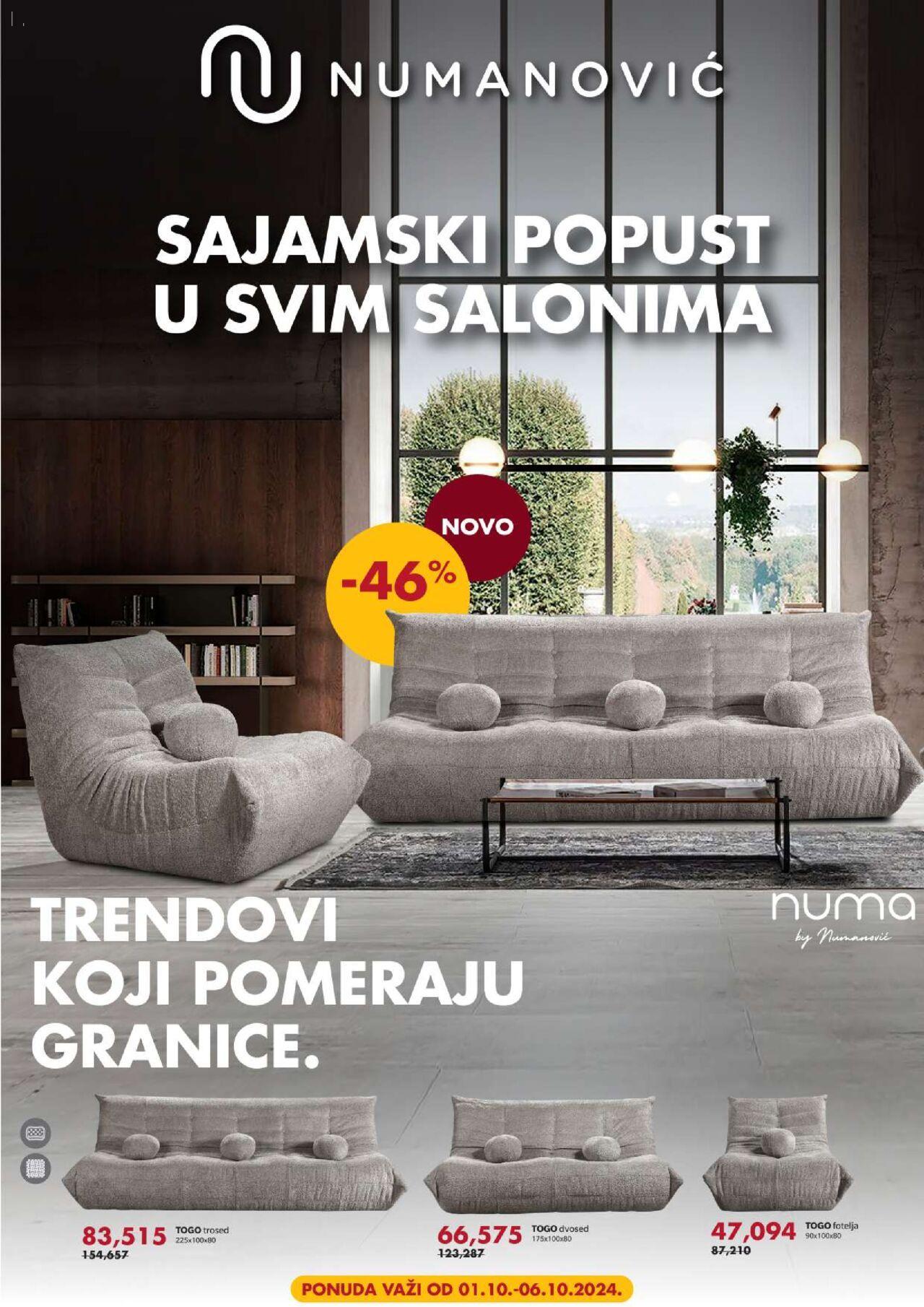 numanovic - Numanović katalog - najnovije akcije 01.10.2024 - 06.10.2024