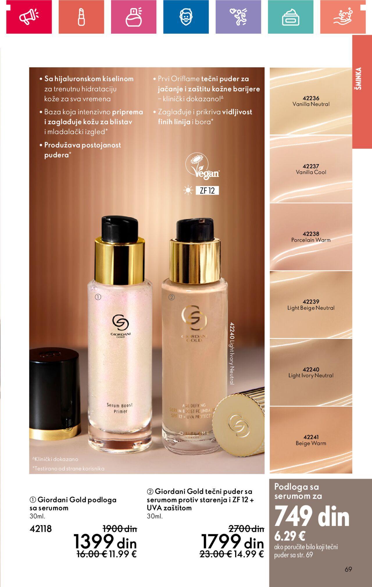 oriflame - Oriflame katalog - najnovije akcije 12.09.2024 - 02.10.2024 - page: 69