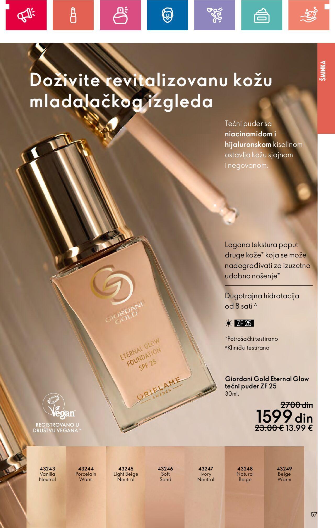 oriflame - Oriflame katalog - najnovije akcije 03.10.2024 - 23.10.2024 - page: 57