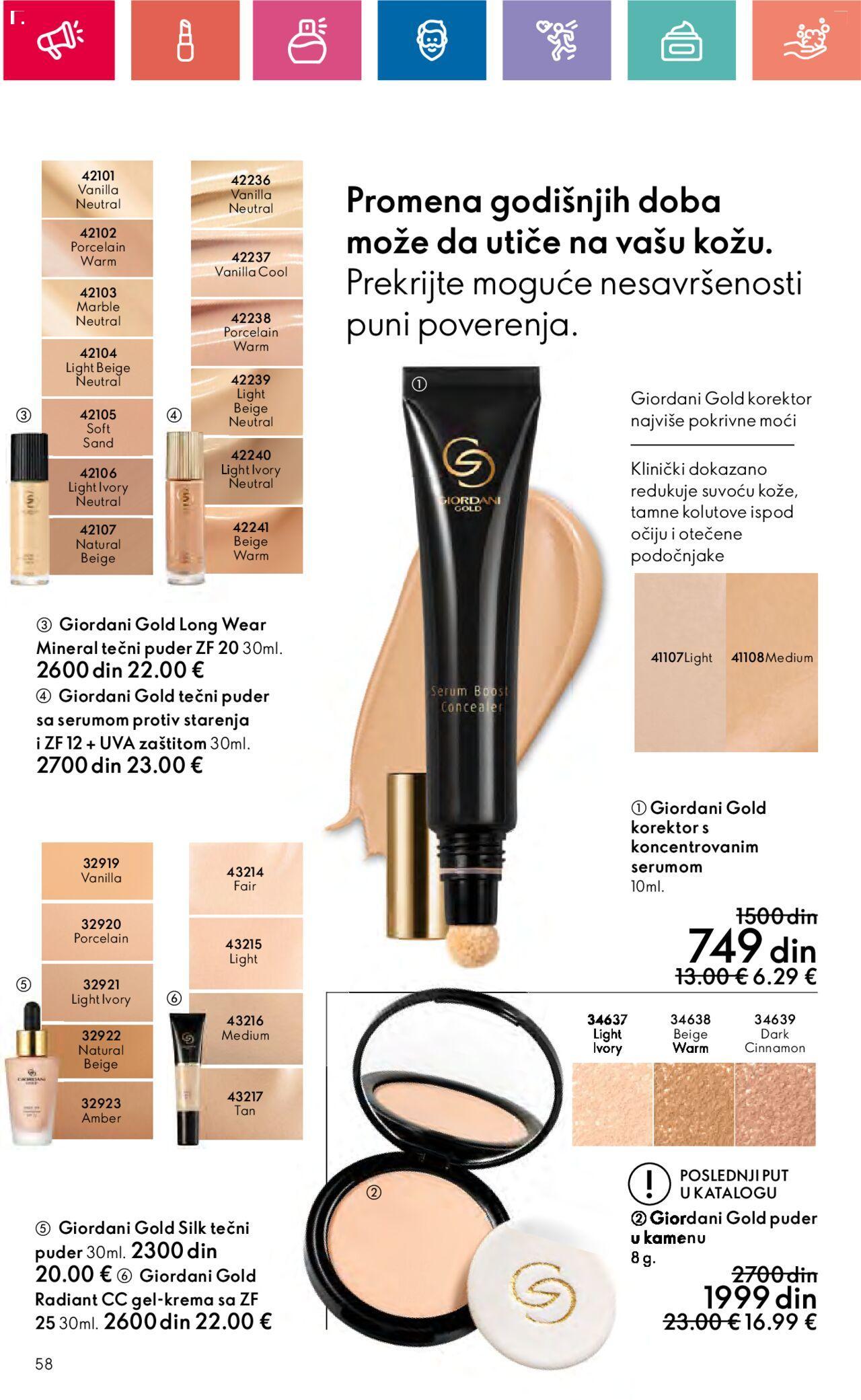 oriflame - Oriflame katalog - najnovije akcije 03.10.2024 - 23.10.2024 - page: 58