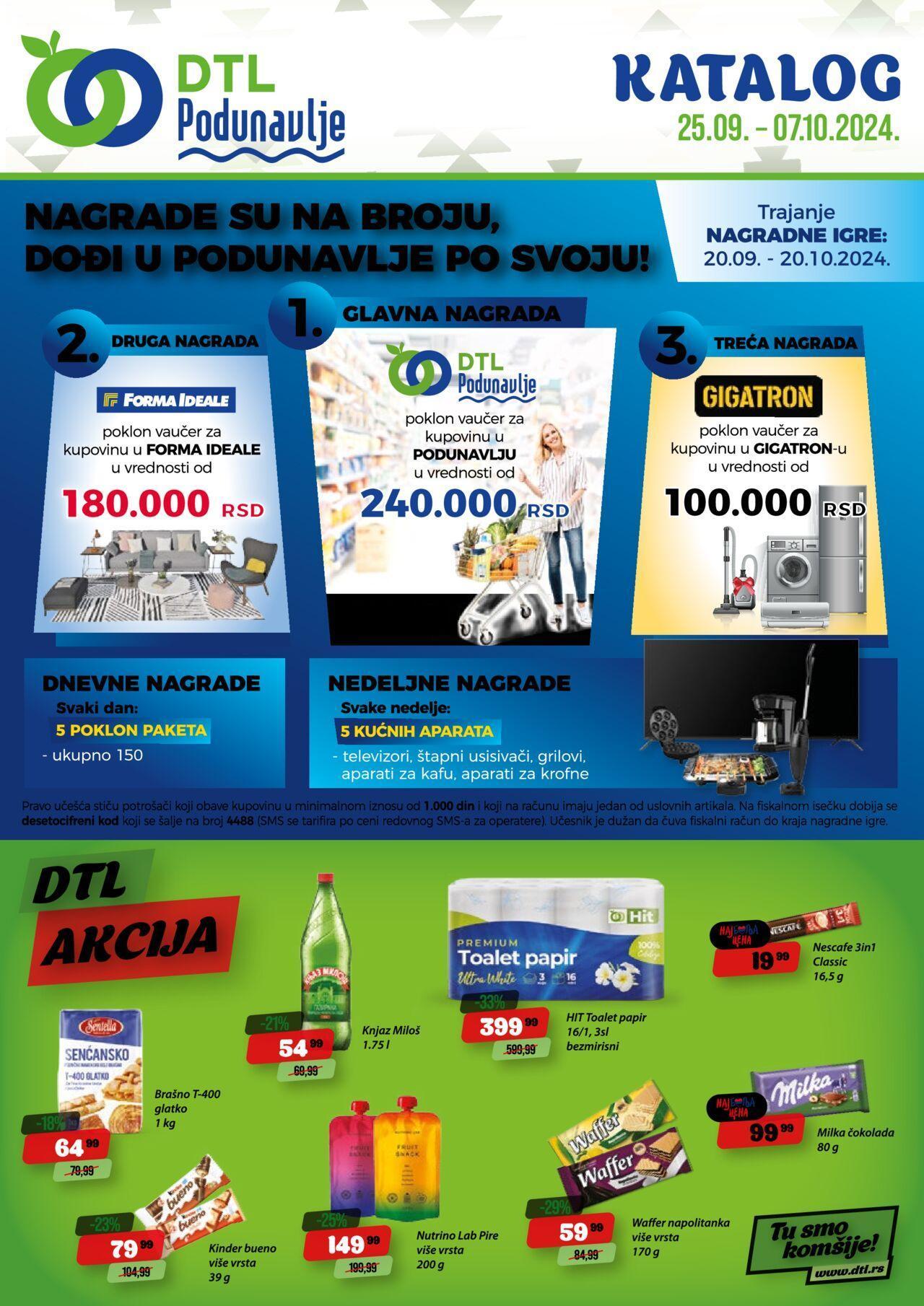 podunavlje - Podunavlje katalog - najnovije akcije 25.09.2024 - 07.10.2024 - page: 1