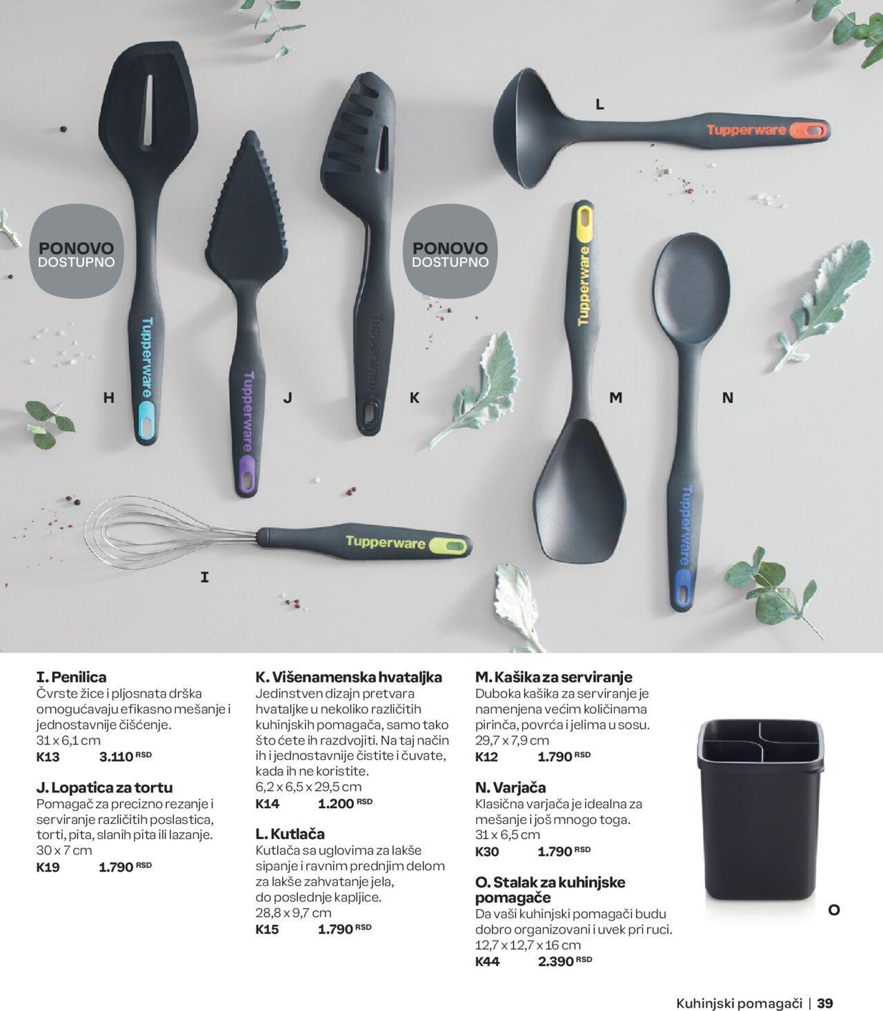 tupperware - Tupperware katalog - najnovije akcije od ponedeljka 02.09.2024 - page: 39