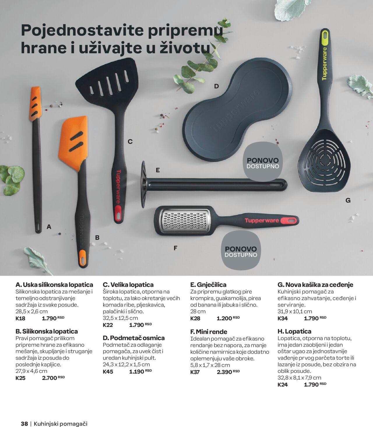 tupperware - Tupperware katalog - najnovije akcije od ponedeljka 02.09.2024 - page: 38