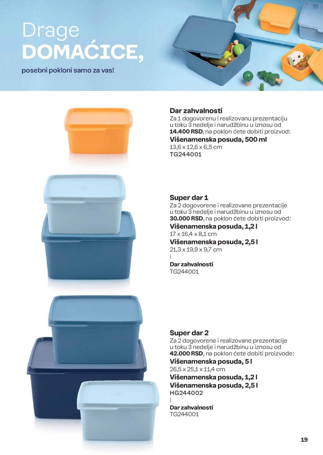 tupperware - Tupperware katalog - najnovije akcije 30.09.2024 - 03.11.2024 - page: 19