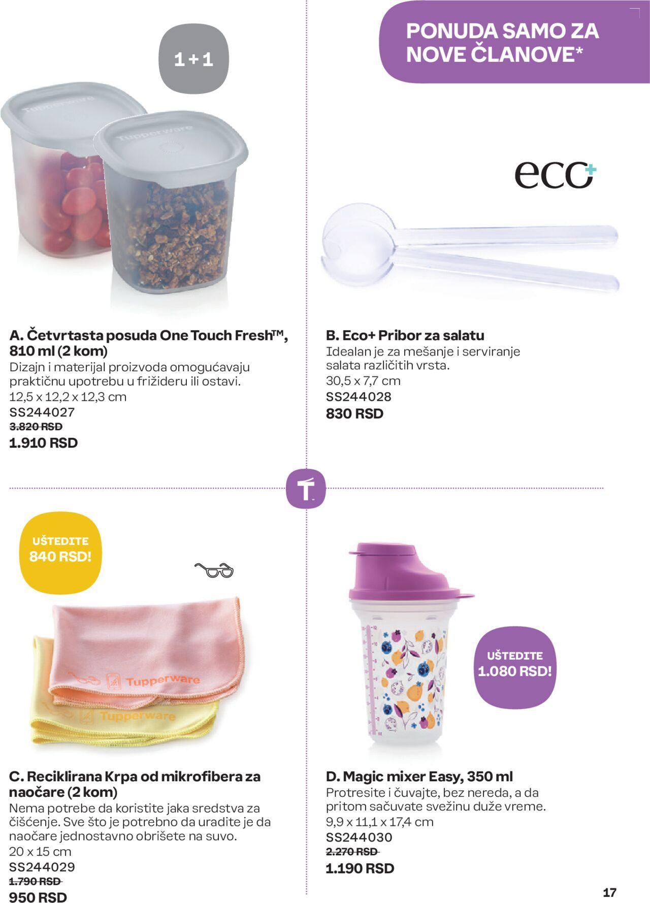 tupperware - Tupperware katalog - najnovije akcije 30.09.2024 - 03.11.2024 - page: 17