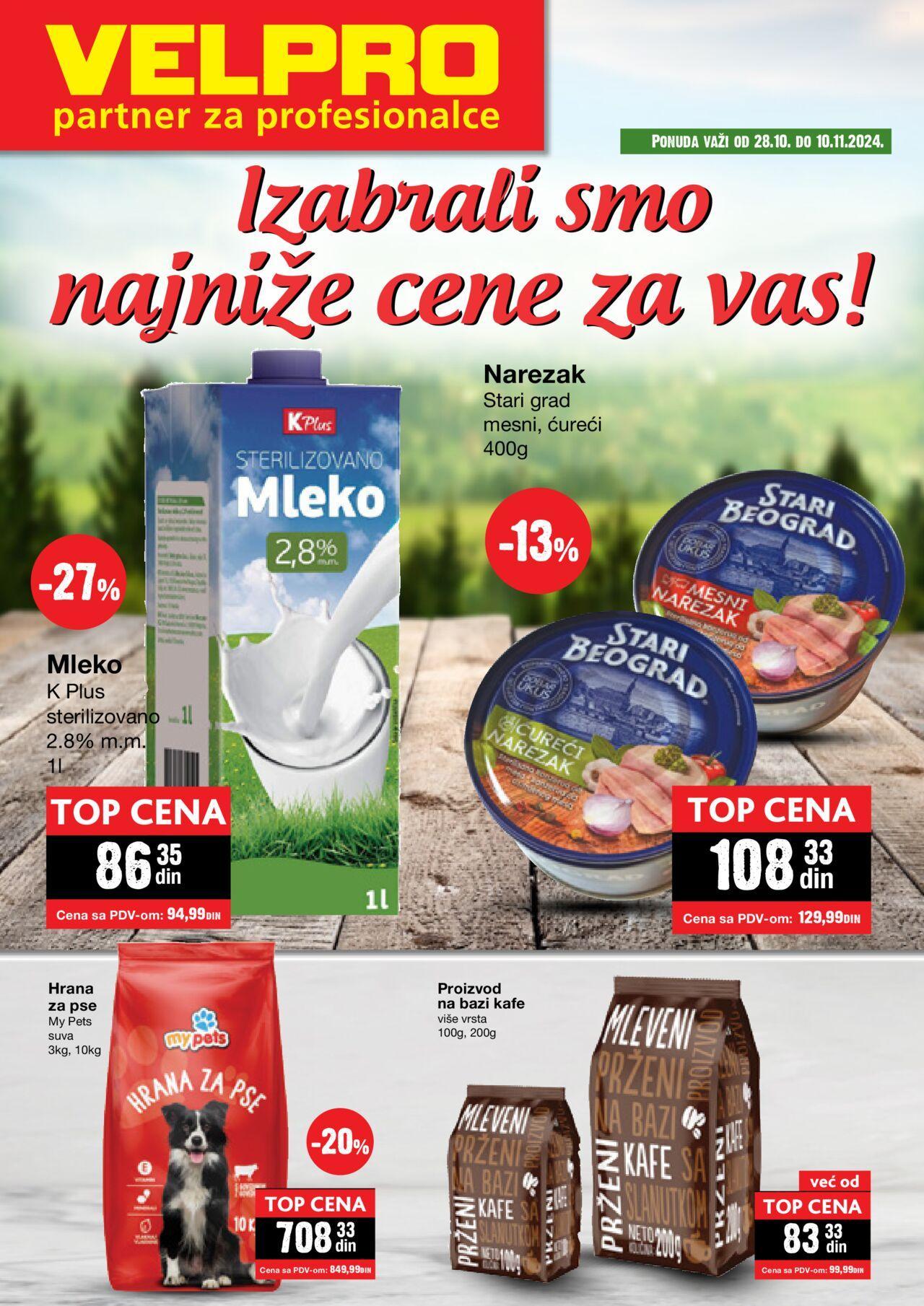 velpro - Velpro katalog - najnovije akcije 28.10.2024 - 10.11.2024