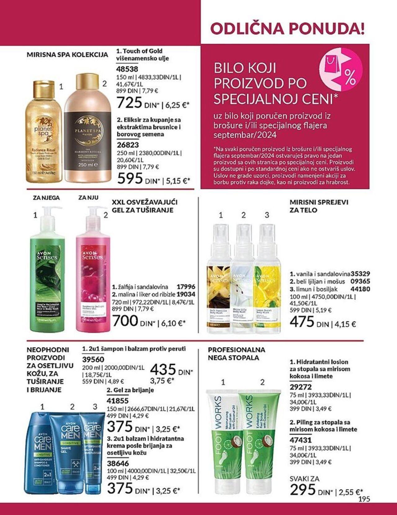 avon - AVON katalog - najnovije akcije 01.09.2024 - 30.09.2024 - page: 195