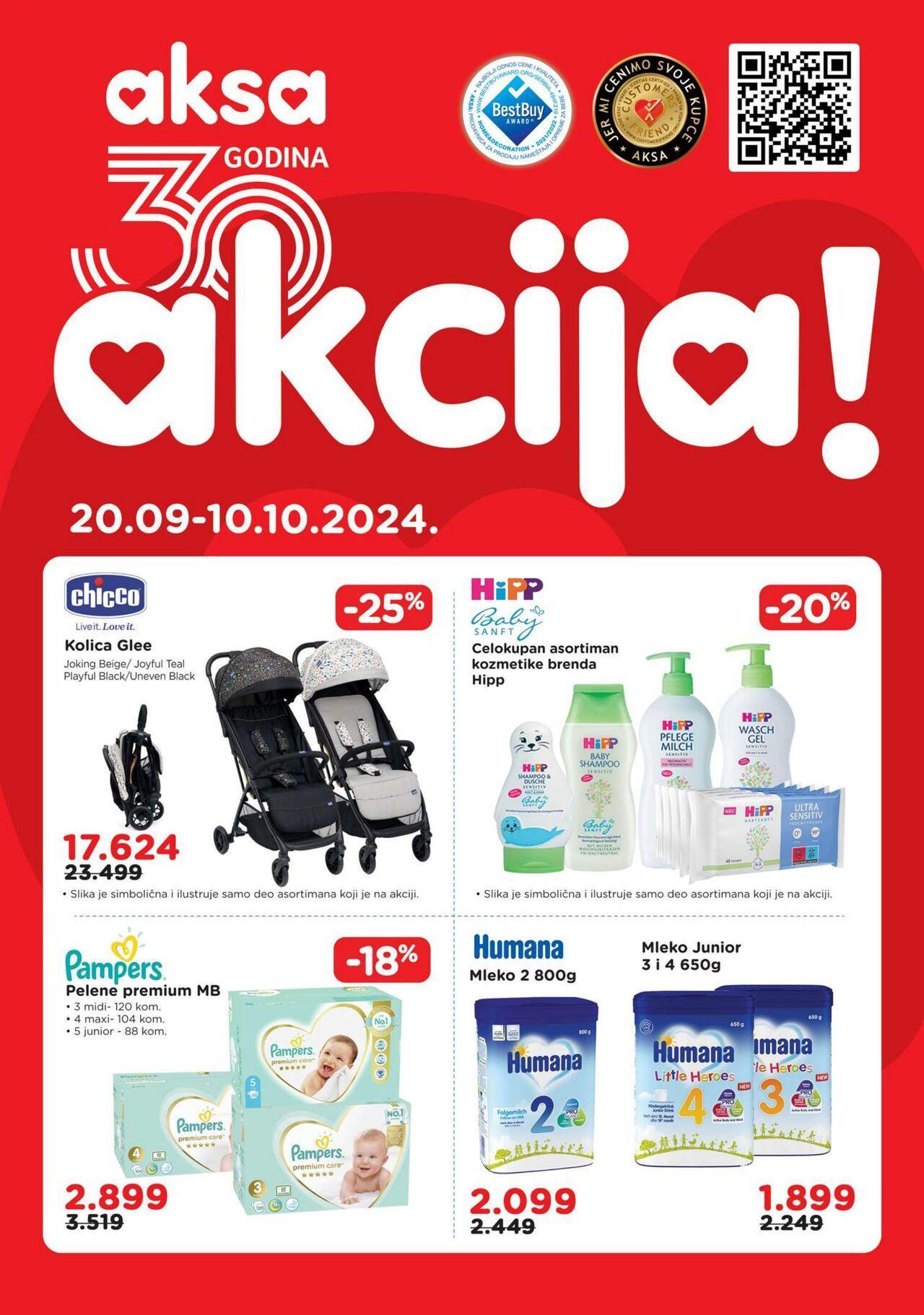 aksa - Aksa katalog - najnovije akcije 20.09.2024 - 10.10.2024 - page: 1