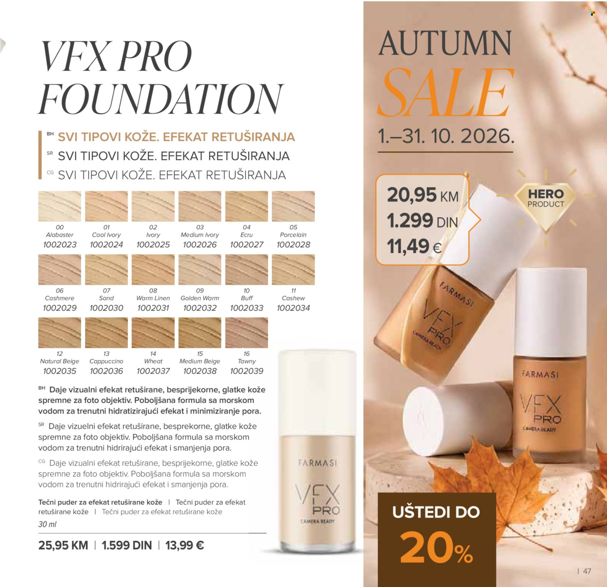 farmasi - Farmasi katalog - 01.09.-31.10.2026 - page: 47