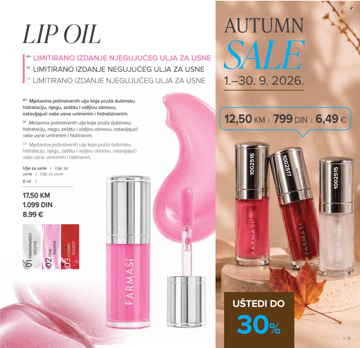 farmasi - Farmasi katalog - 01.09.-31.10.2026 - page: 71