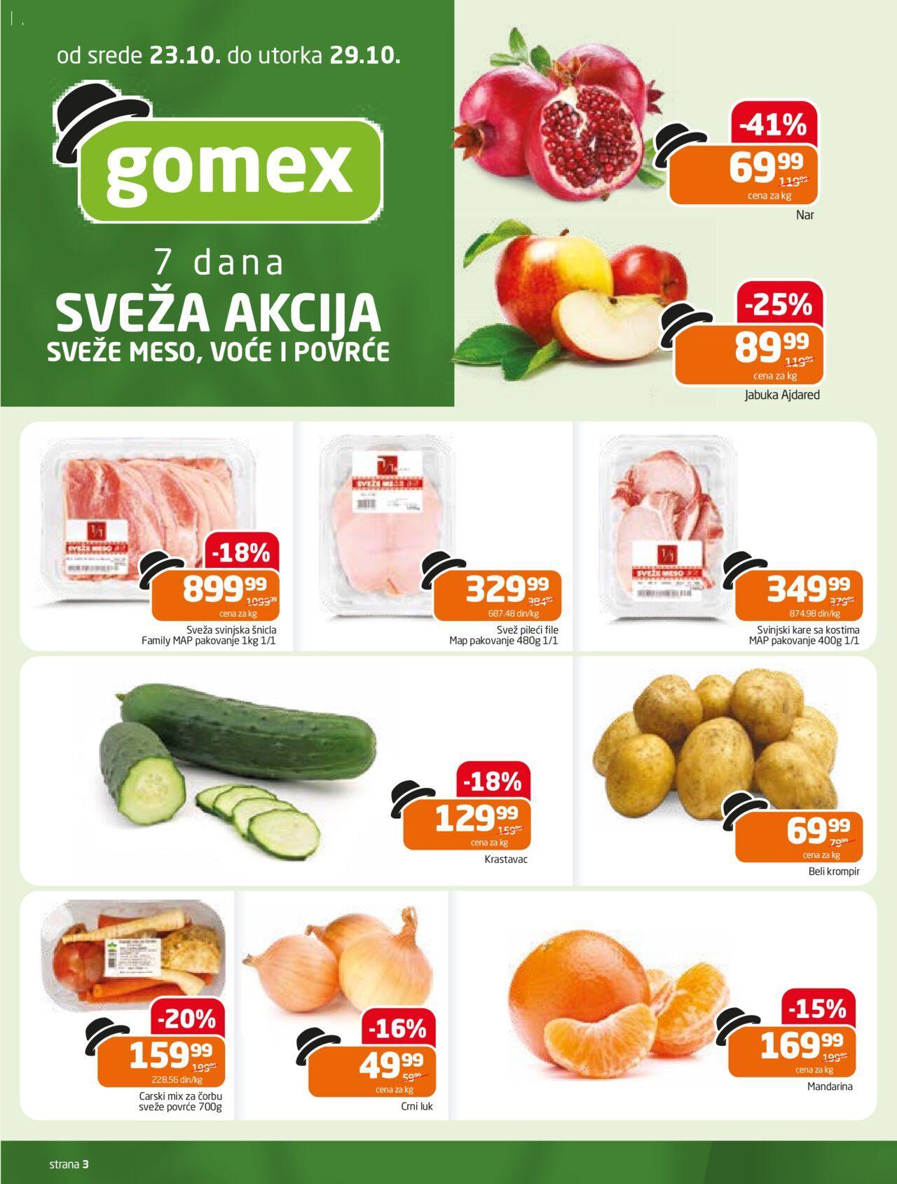 gomex - Gomex katalog - najnovije akcije 23.10.2024 - 05.11.2024 - page: 3