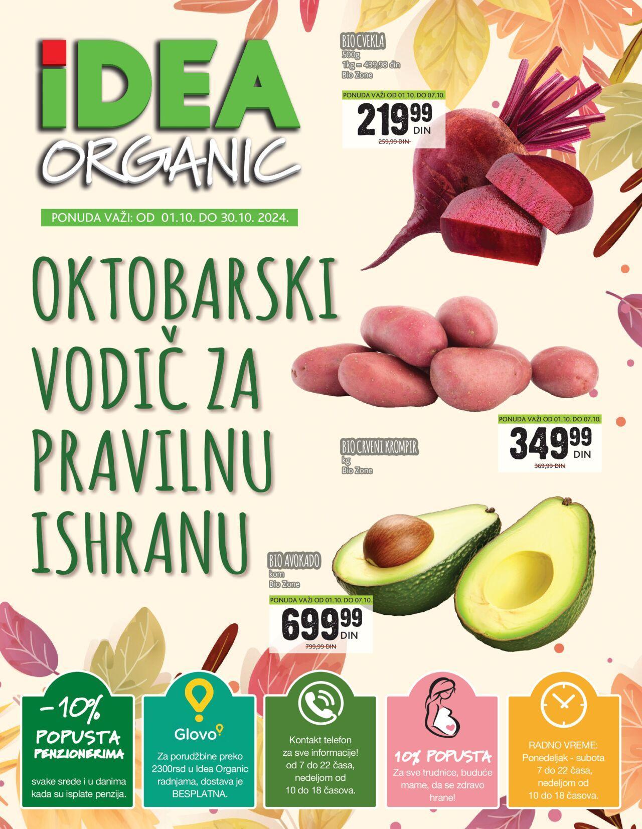 idea - Idea katalog - najnovije akcije 01.10.2024 - 30.10.2024 - page: 1