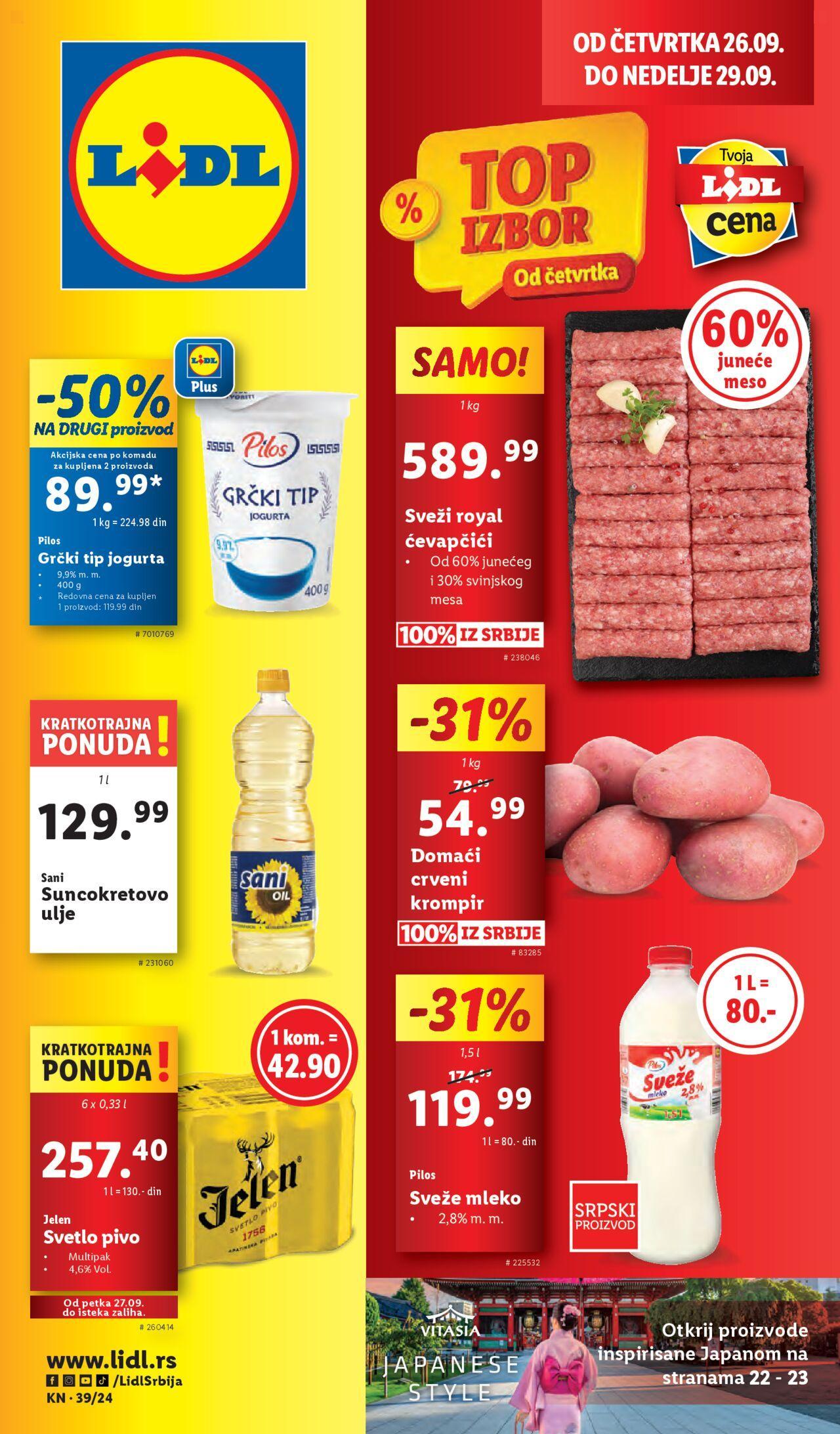 lidl - Lidl katalog - najnovije akcije 26.09.2024 - 02.10.2024