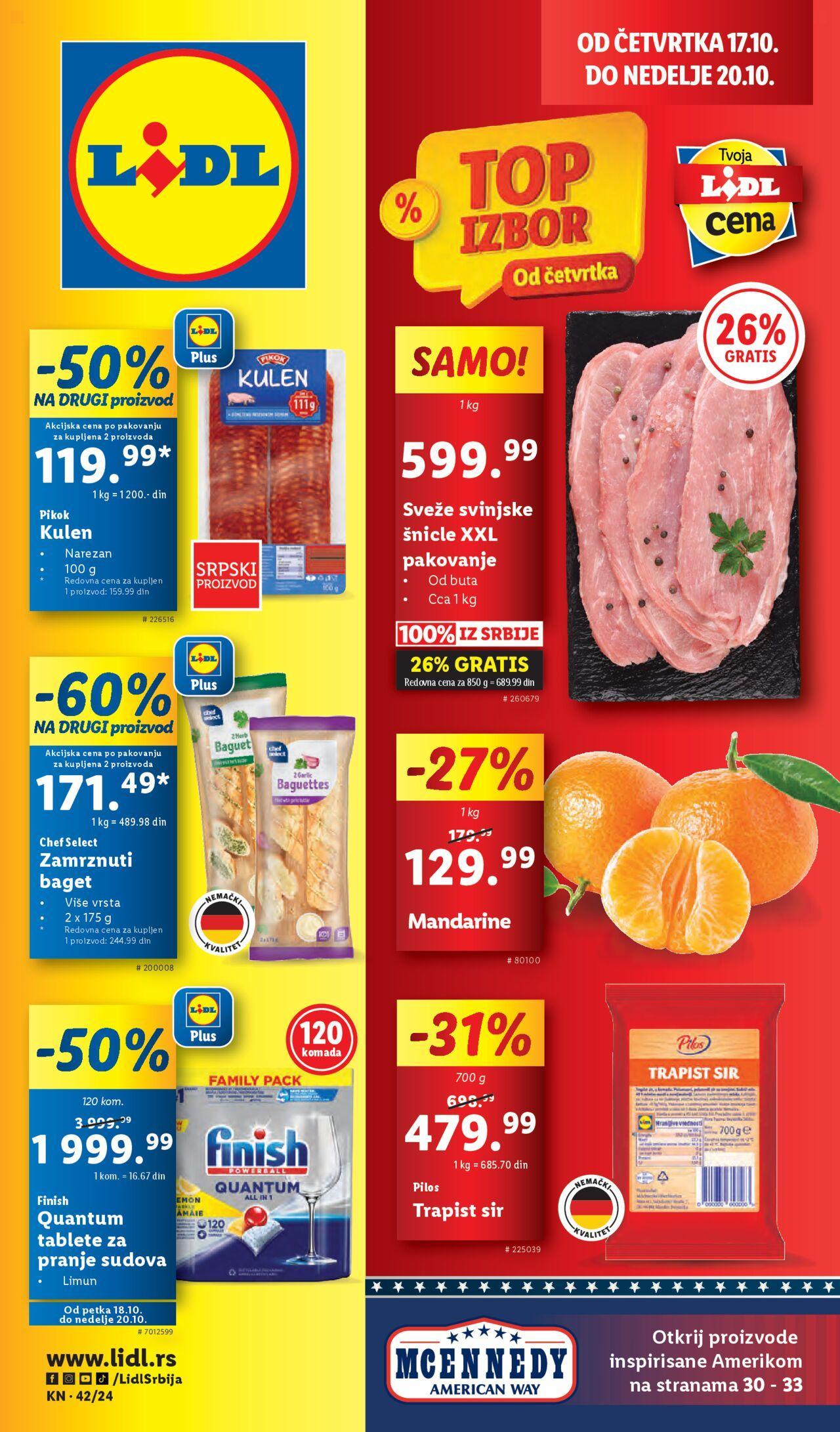 lidl - Lidl katalog - najnovije akcije 17.10.2024 - 23.10.2024 - page: 1