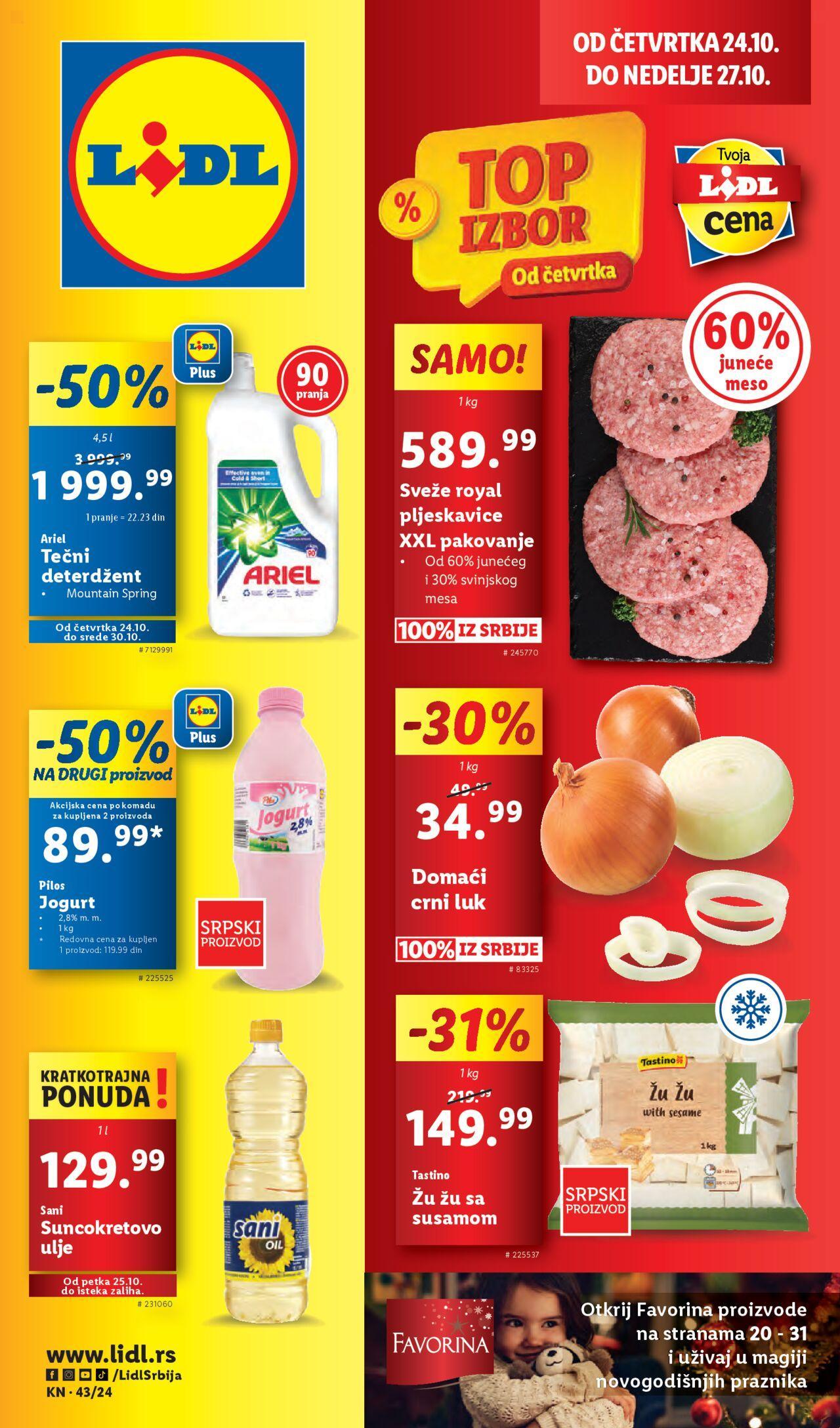 lidl - Lidl katalog - najnovije akcije 24.10.2024 - 30.10.2024