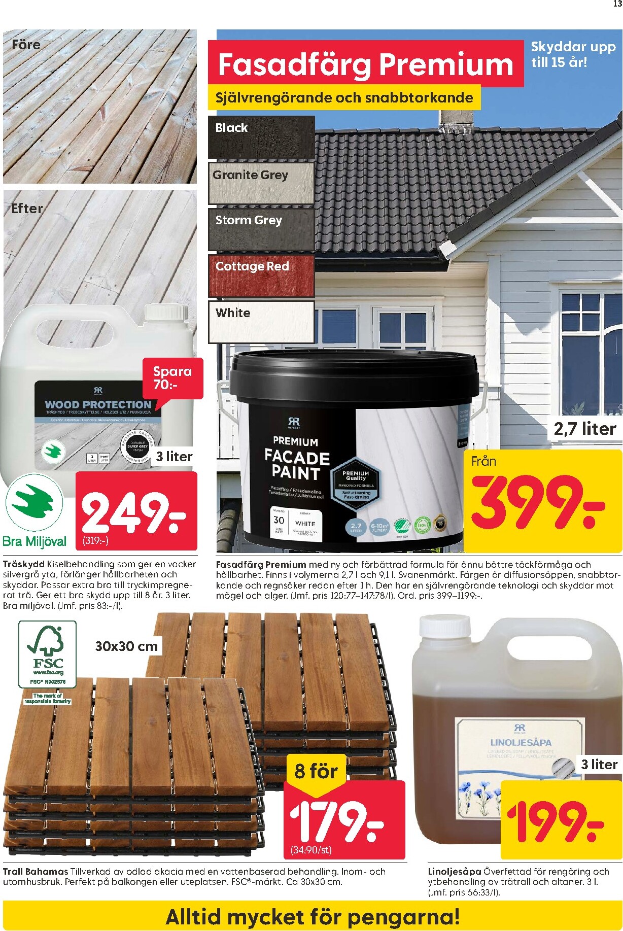 rusta - Aktuellt Rusta reklamblad från måndag, 18/05/2026 till söndag, 24/05/2026 - page: 13