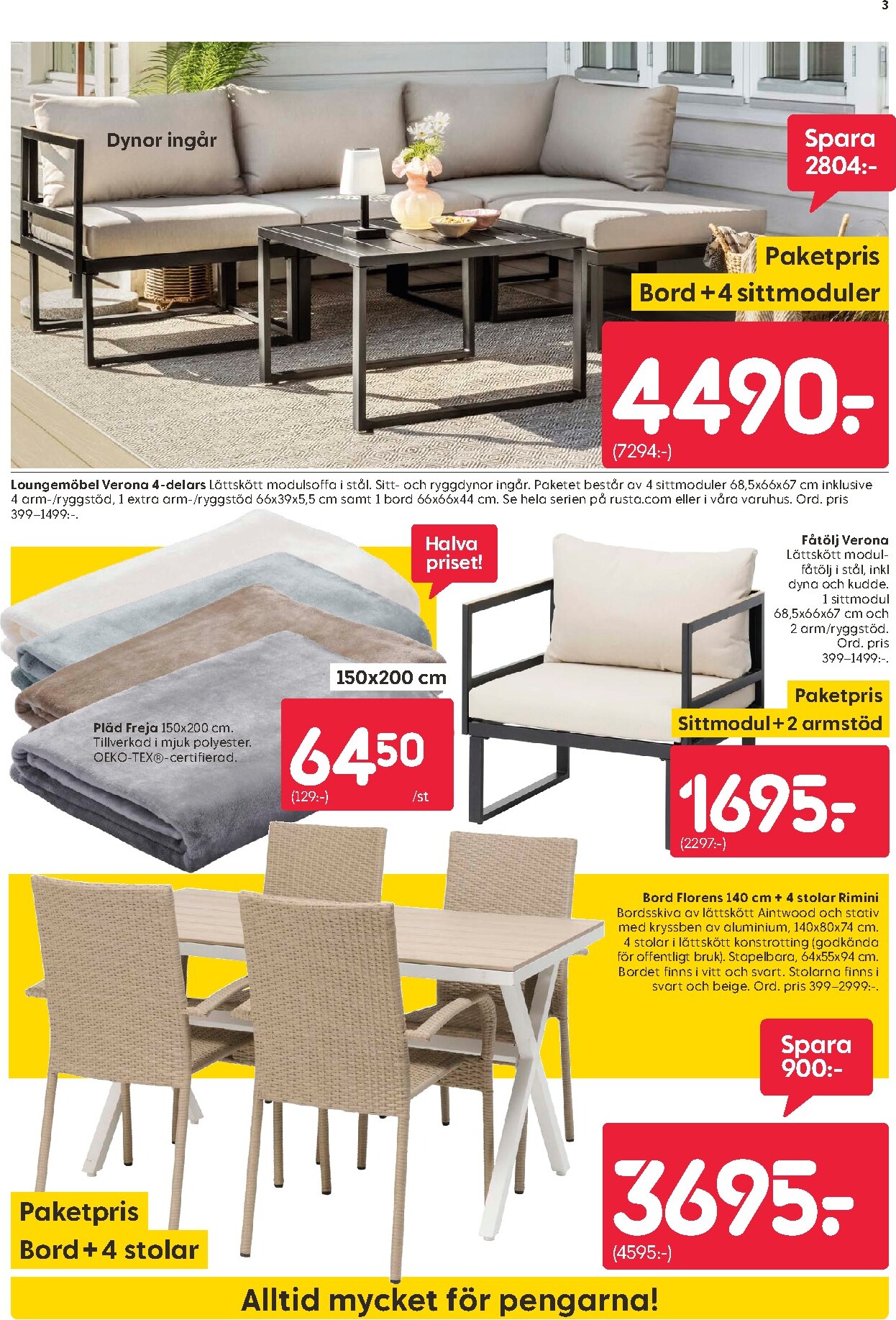 rusta - Aktuellt Rusta reklamblad från måndag, 25/05/2026 till söndag, 31/05/2026 - page: 3