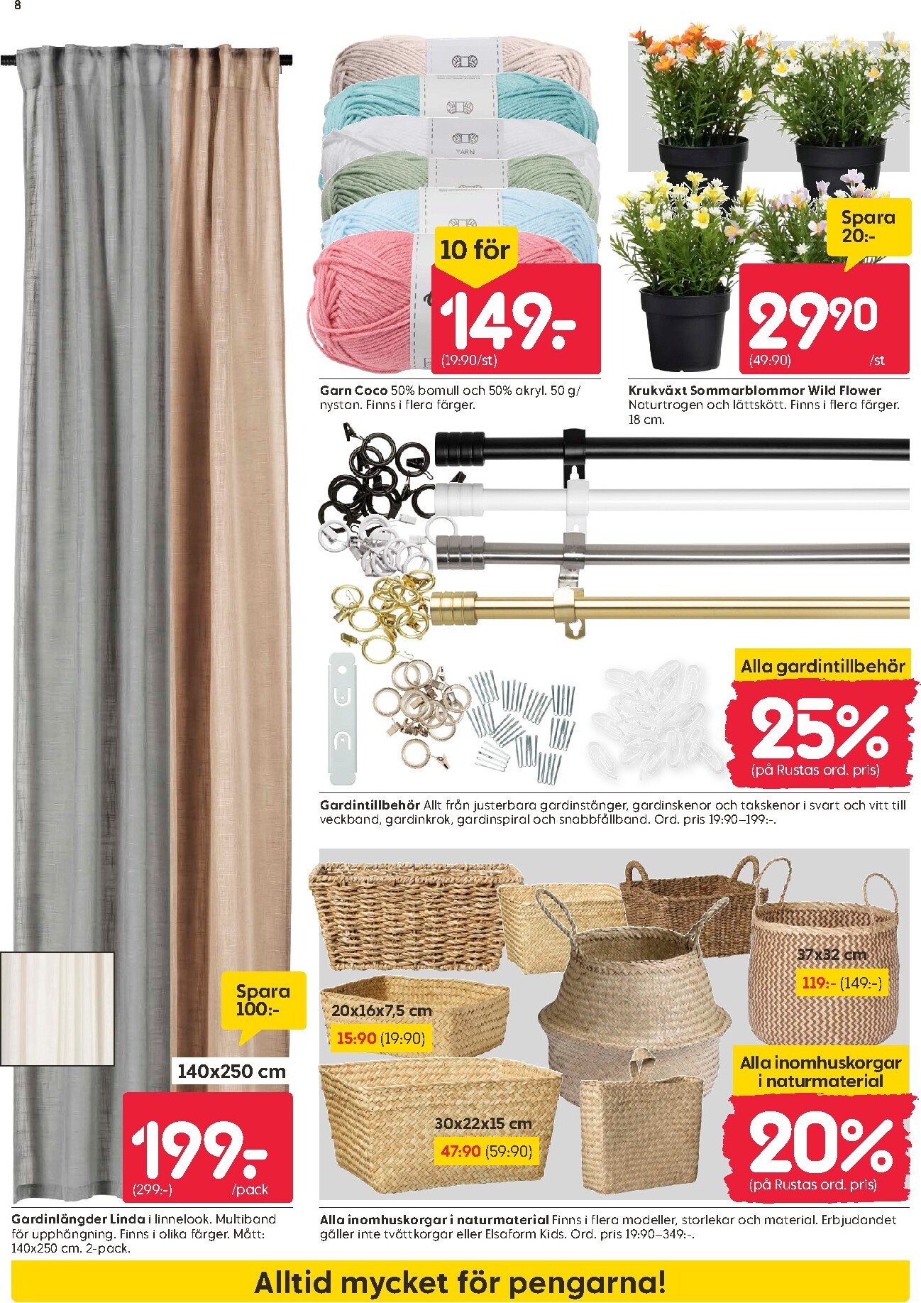 rusta - Aktuellt Rusta reklamblad från måndag, 01/06/2026 till söndag, 07/06/2026 - page: 8