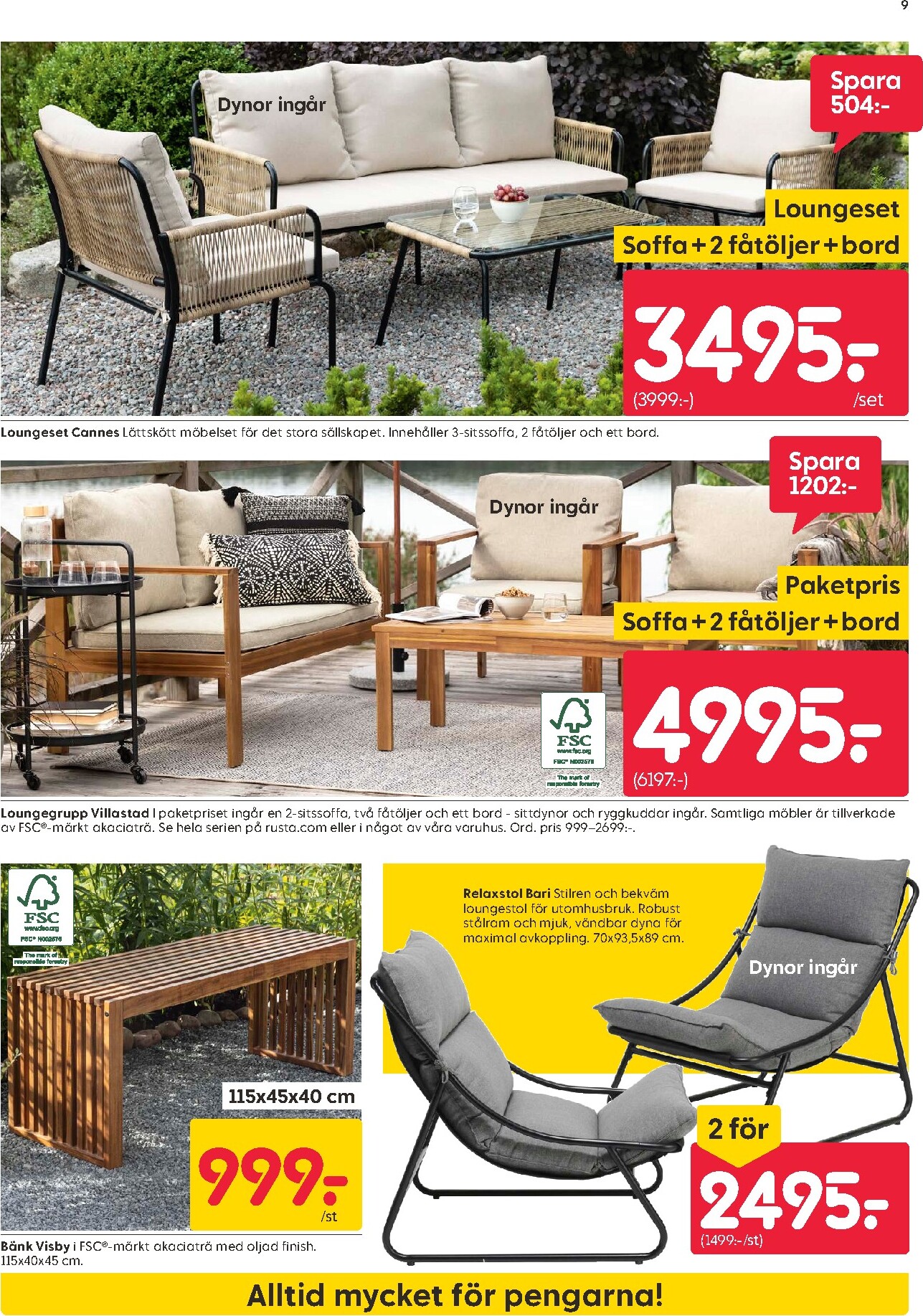 rusta - Aktuellt Rusta reklamblad från måndag, 08/06/2026 till söndag, 14/06/2026 - page: 9