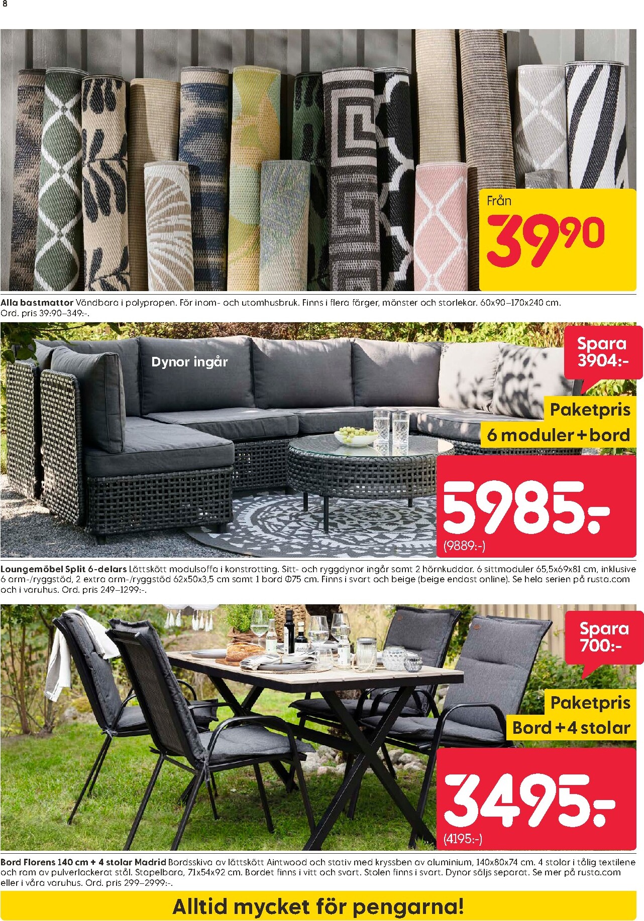 rusta - Aktuellt Rusta reklamblad från måndag, 08/06/2026 till söndag, 14/06/2026 - page: 8