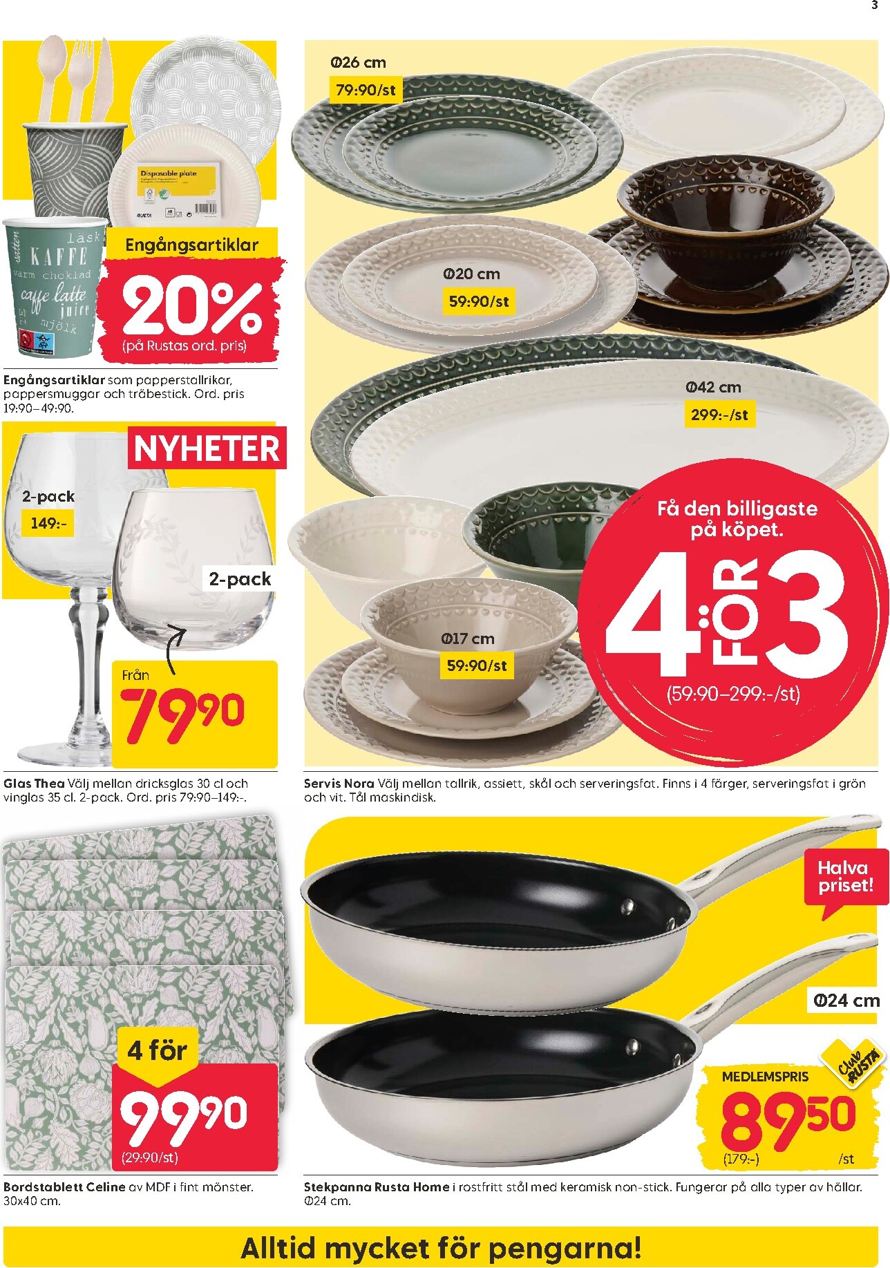 rusta - Aktuellt Rusta reklamblad från måndag, 03/08/2026 till söndag, 09/08/2026 - page: 3
